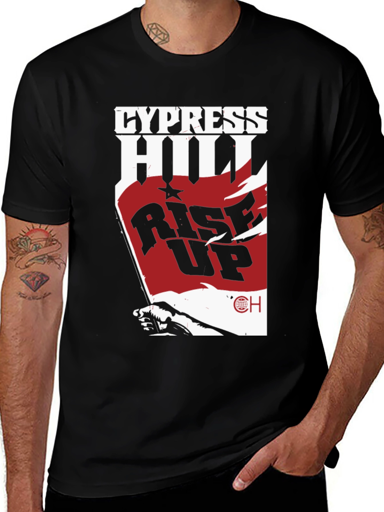 Cypress Hill Rise Up Black T-Shirt