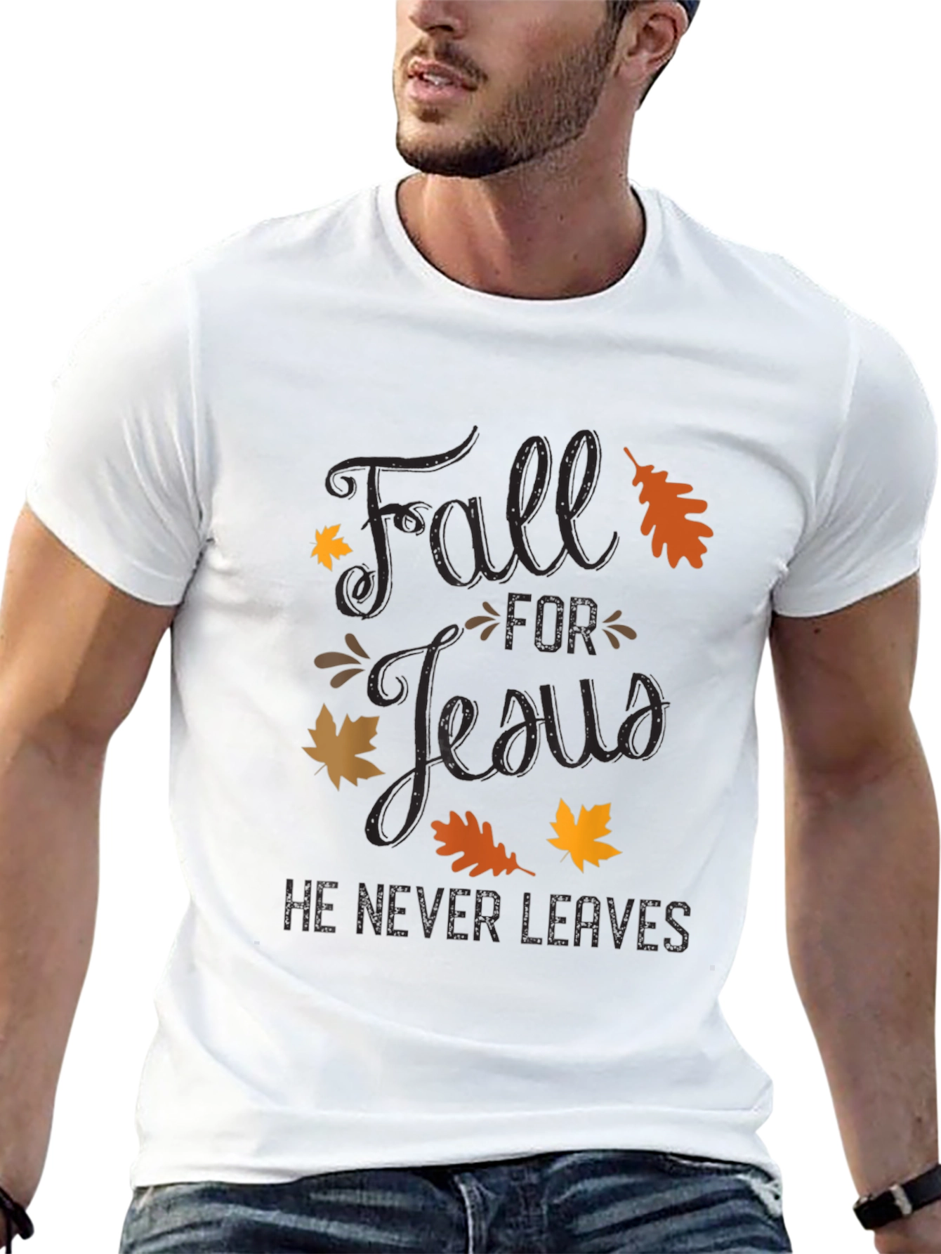 Fall for Jesus T-Shirt - Christian Autumn Apparel