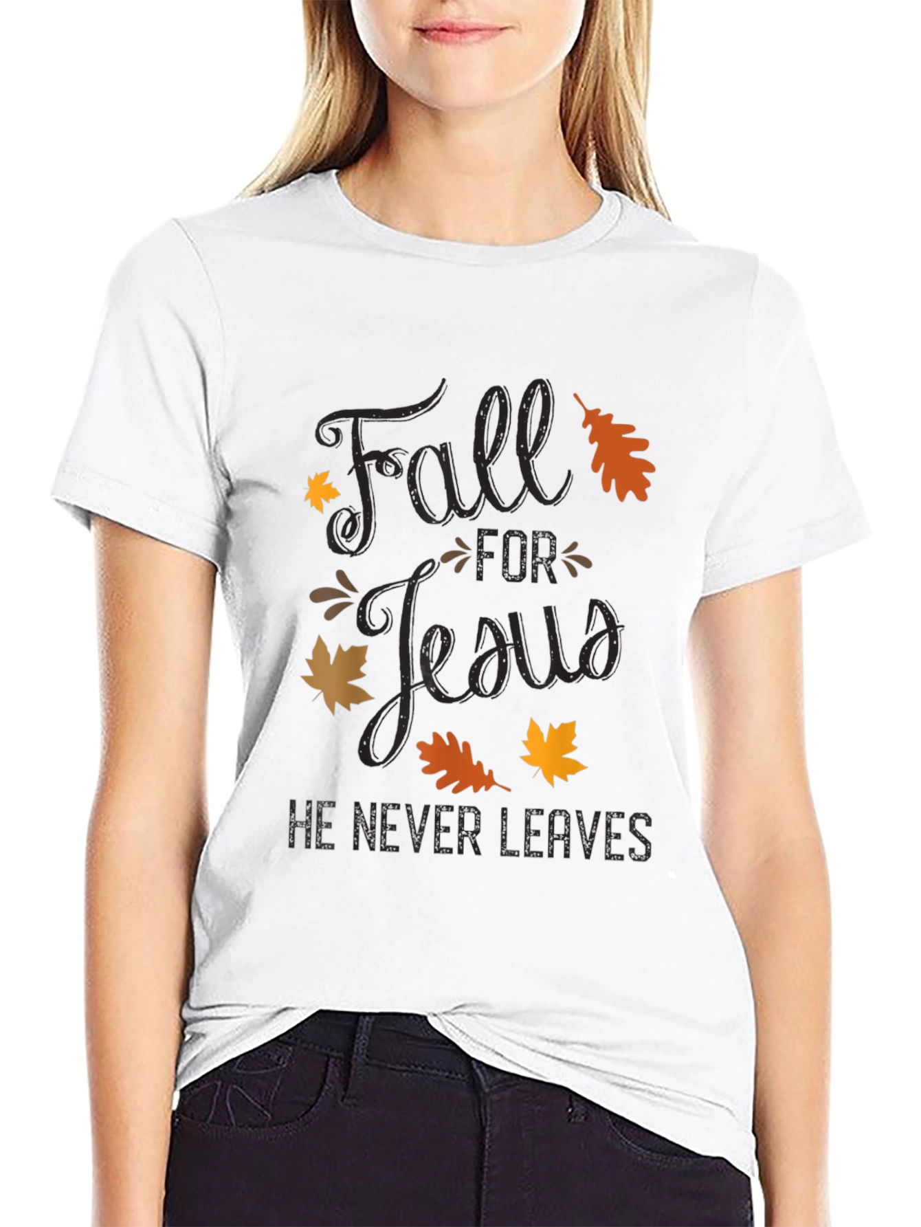 Fall for Jesus T-Shirt - Christian Autumn Apparel