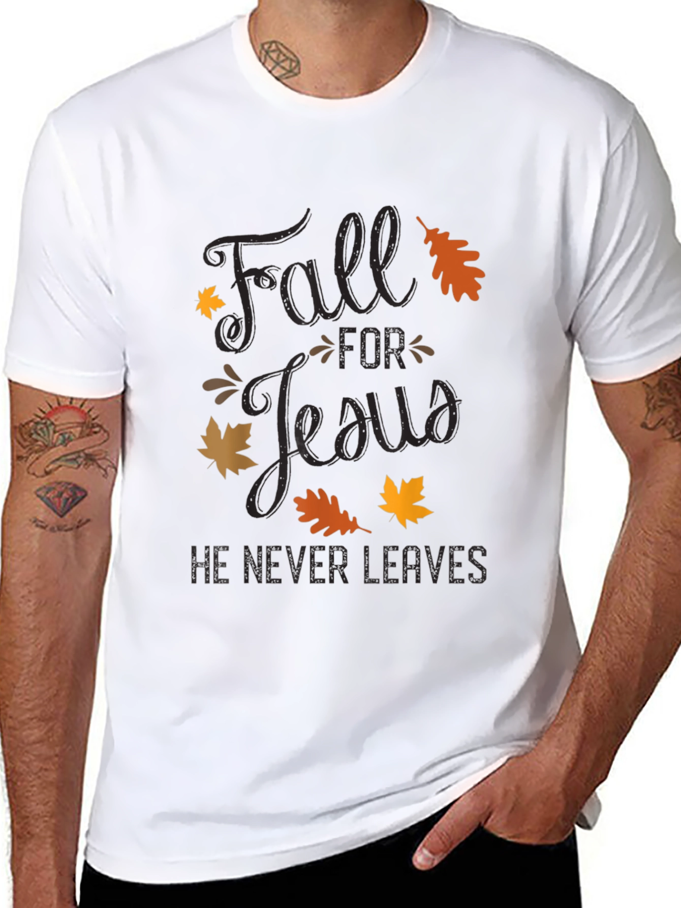 Fall for Jesus T-Shirt - Christian Autumn Apparel