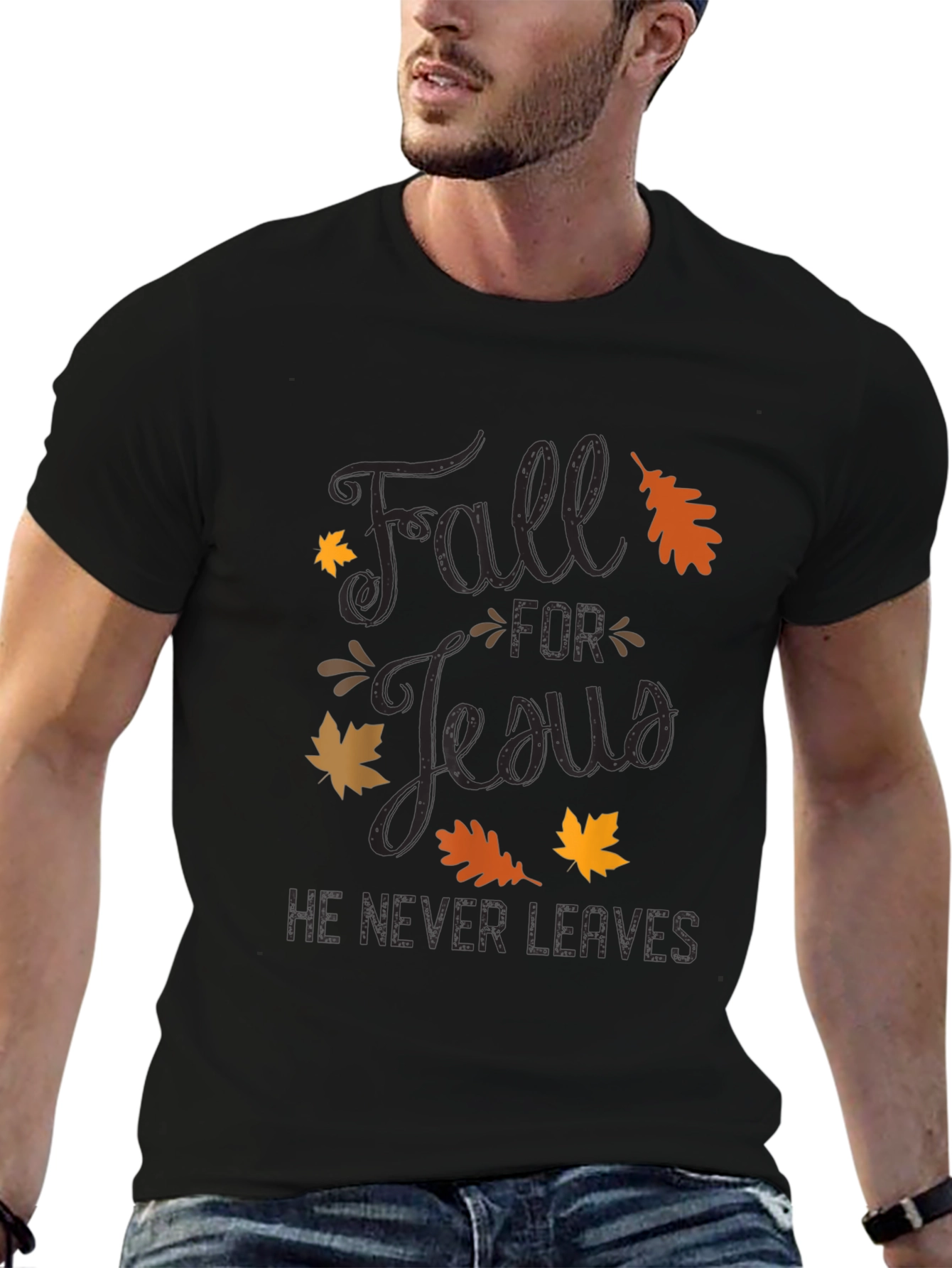 Fall for Jesus T-Shirt - Christian Autumn Apparel