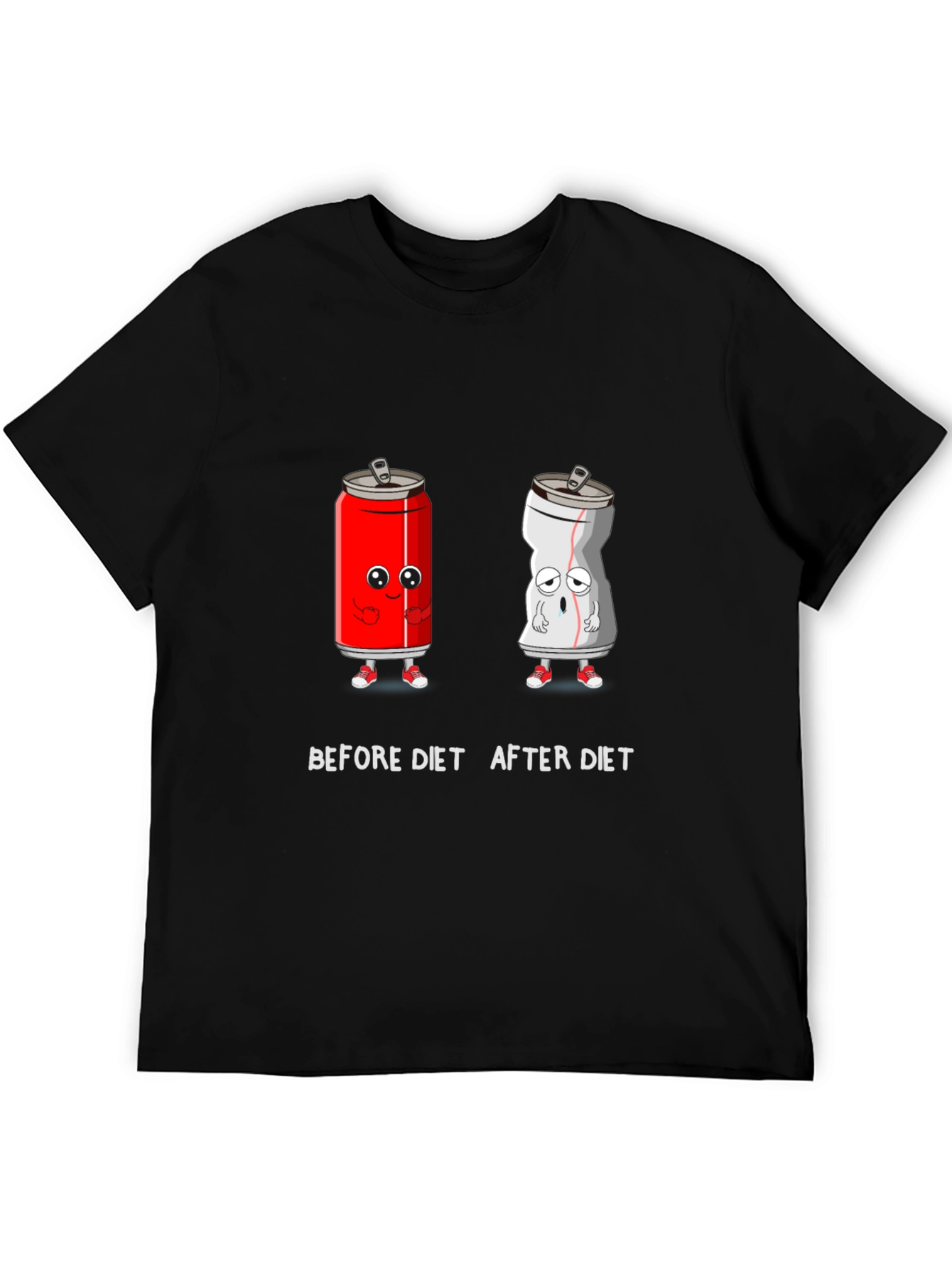 Before & After Diet Soda Humor Tee