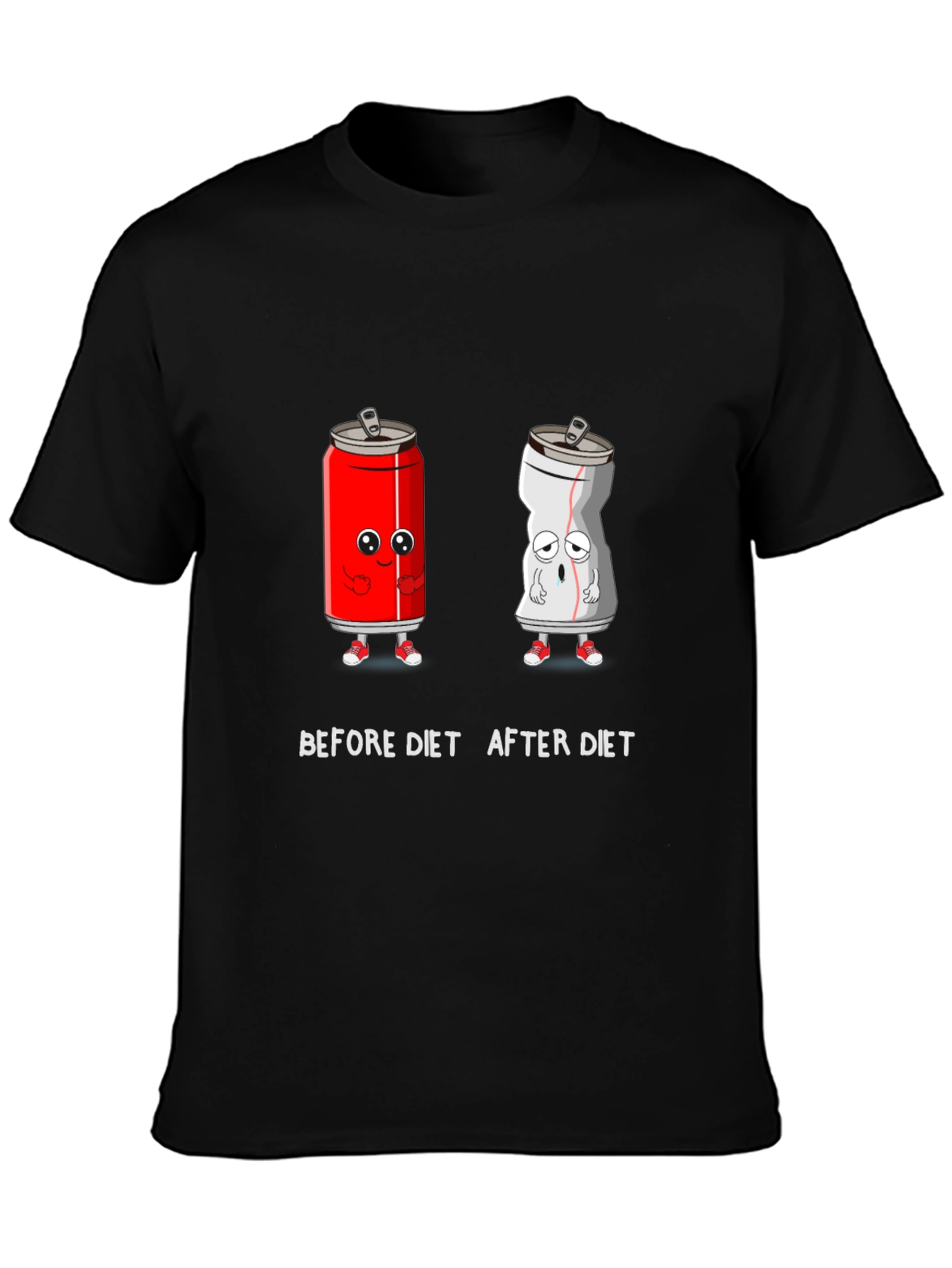Before & After Diet Soda Humor Tee