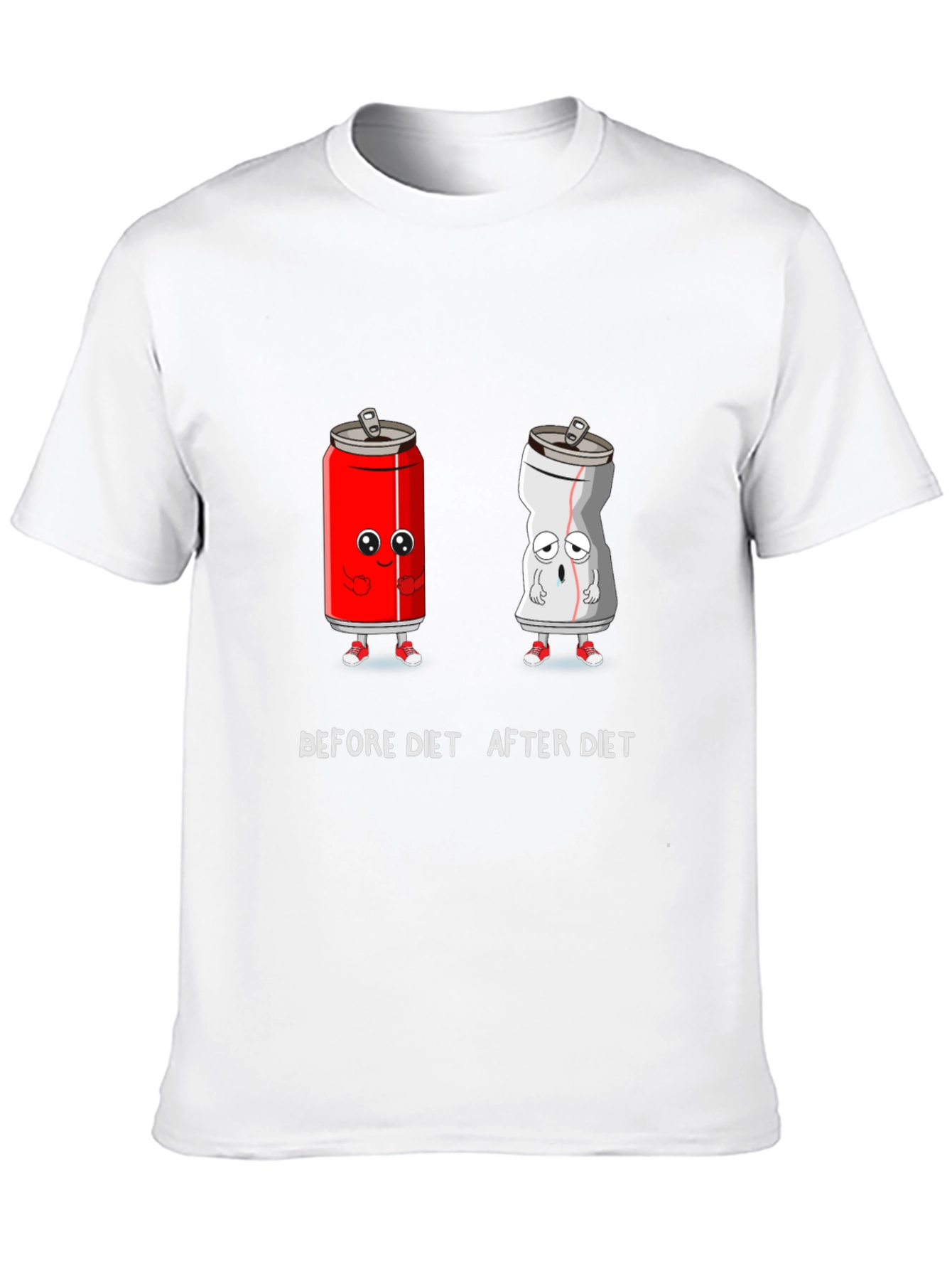 Before & After Diet Soda Humor Tee