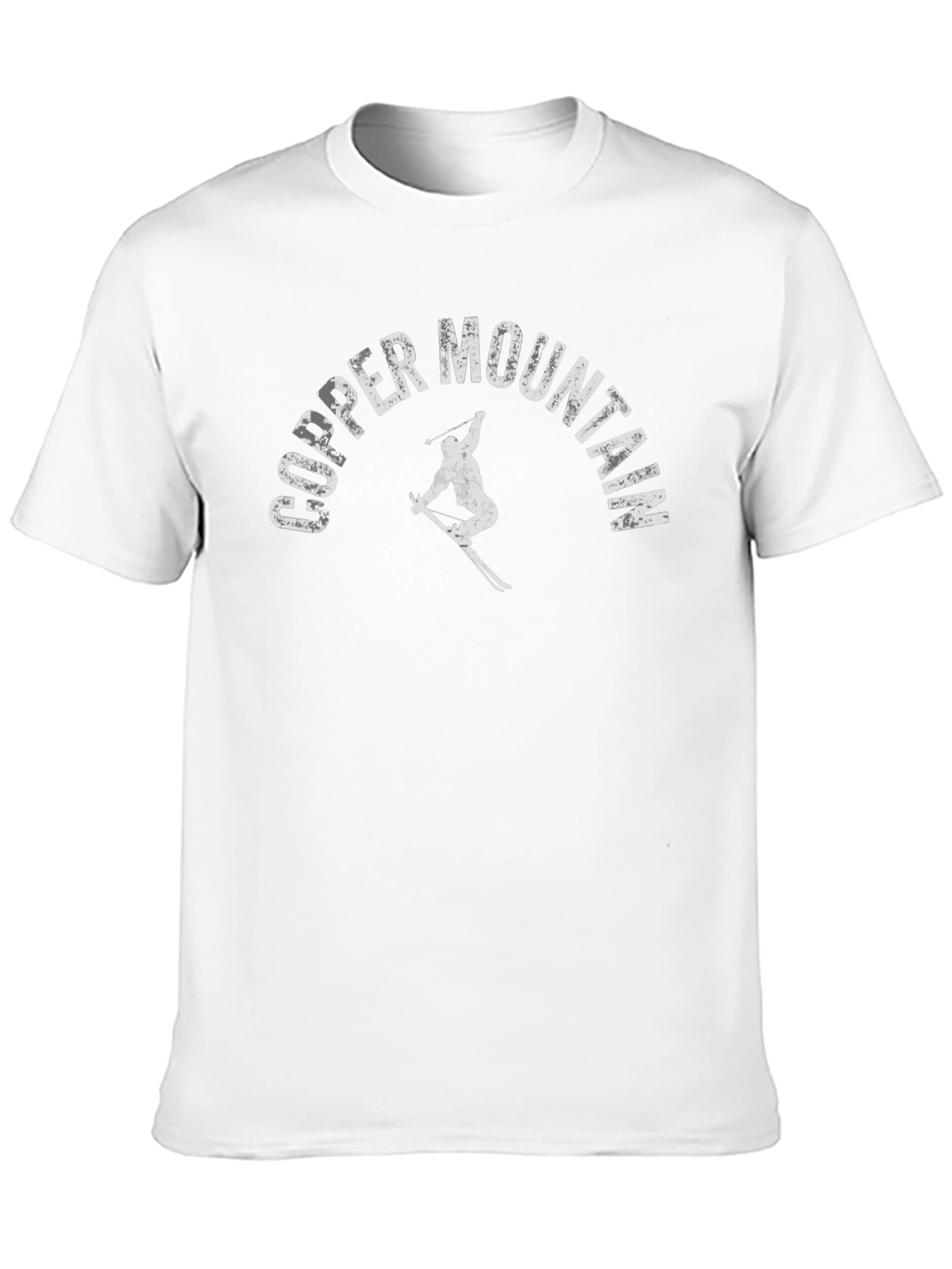 Copper Mountain Skier Graphic Tee - Black Cotton Blend