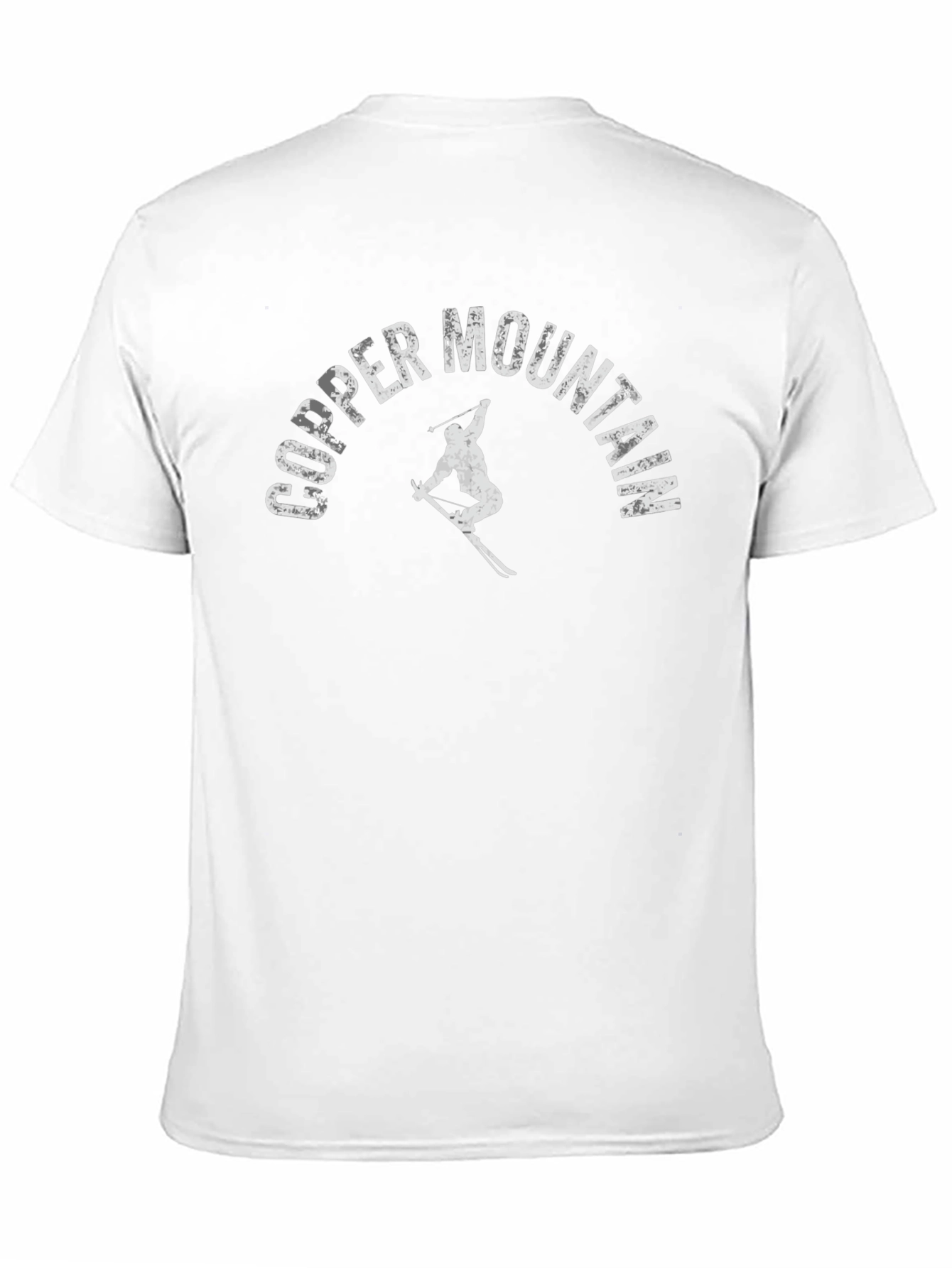 Copper Mountain Skier Graphic Tee - Black Cotton Blend
