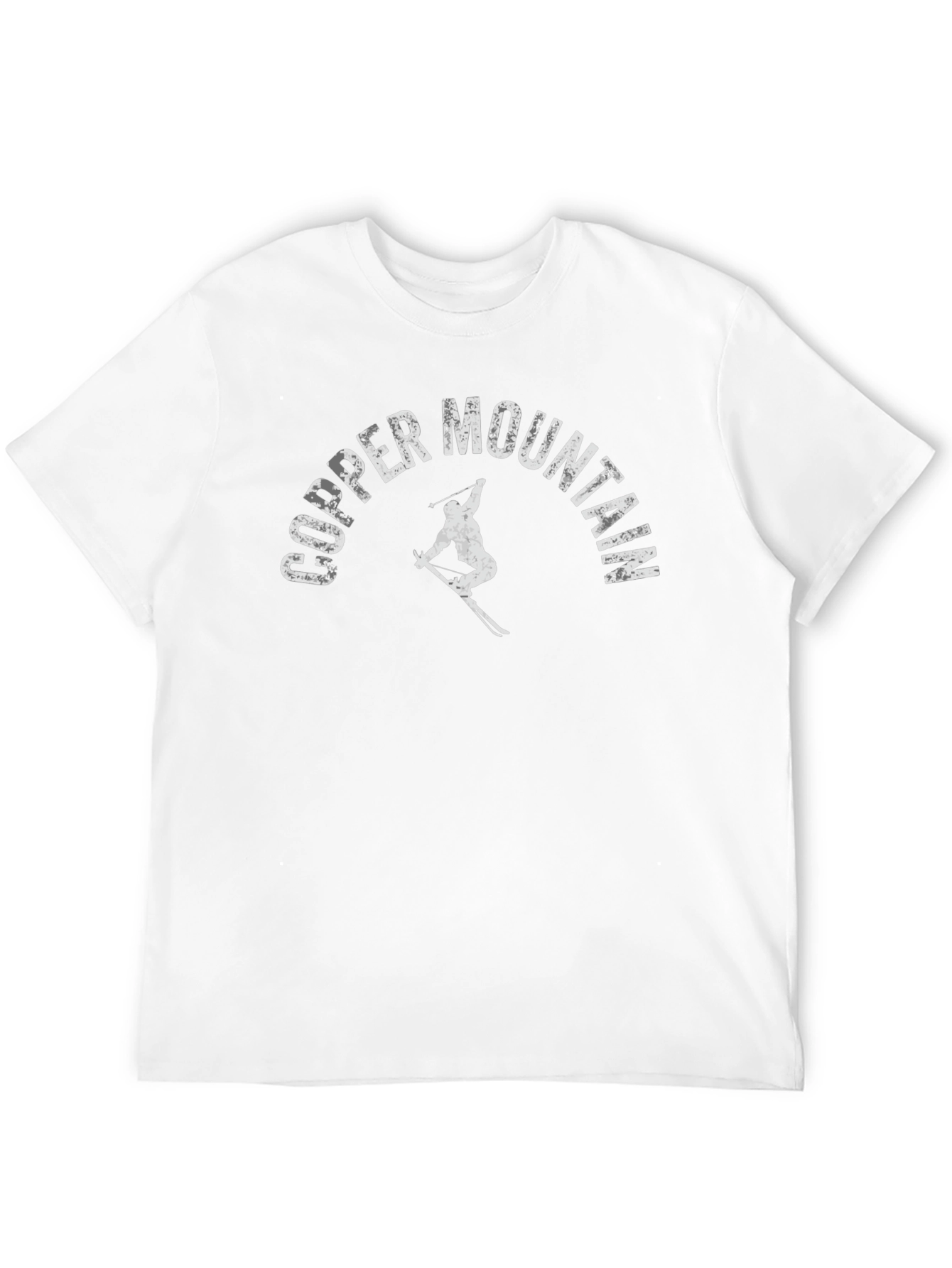 Copper Mountain Skier Graphic Tee - Black Cotton Blend