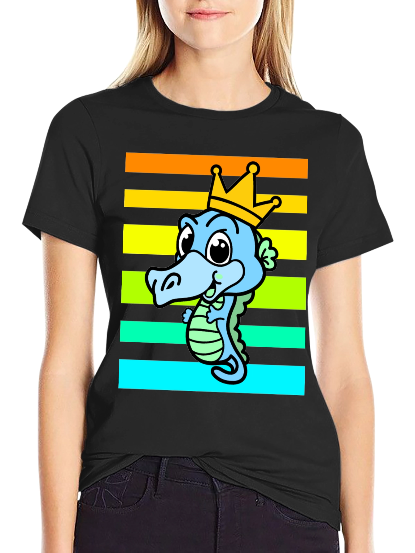 Cartoon Crocodile King T-Shirt