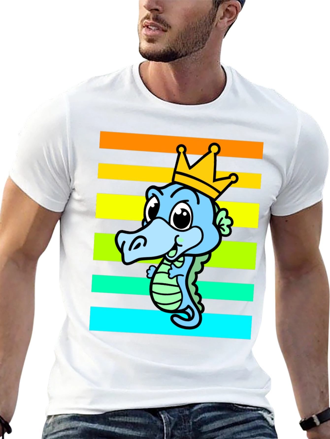 Cartoon Crocodile King T-Shirt