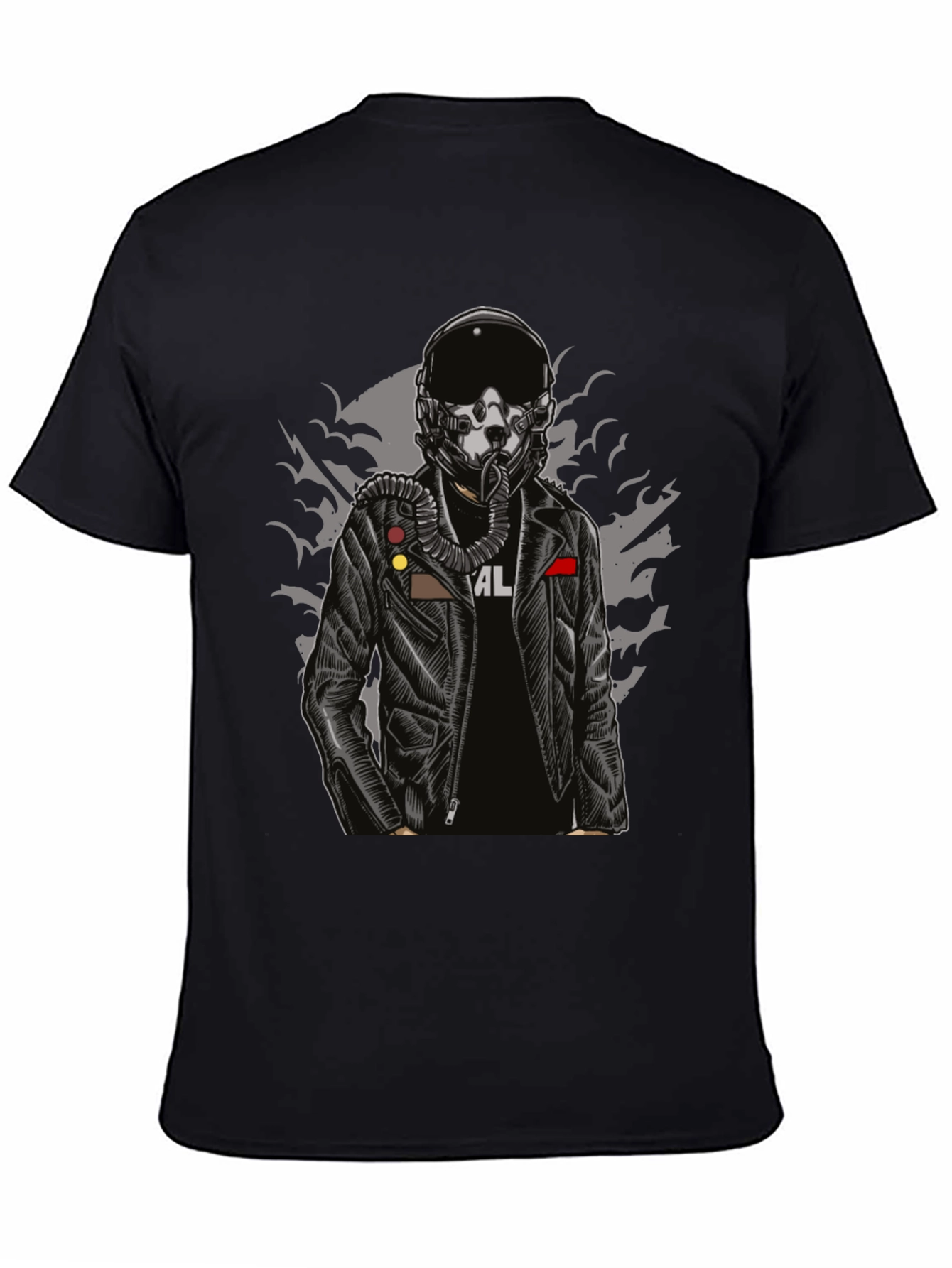 Pilot Helmet Graphic T-Shirt - Edgy Streetwear