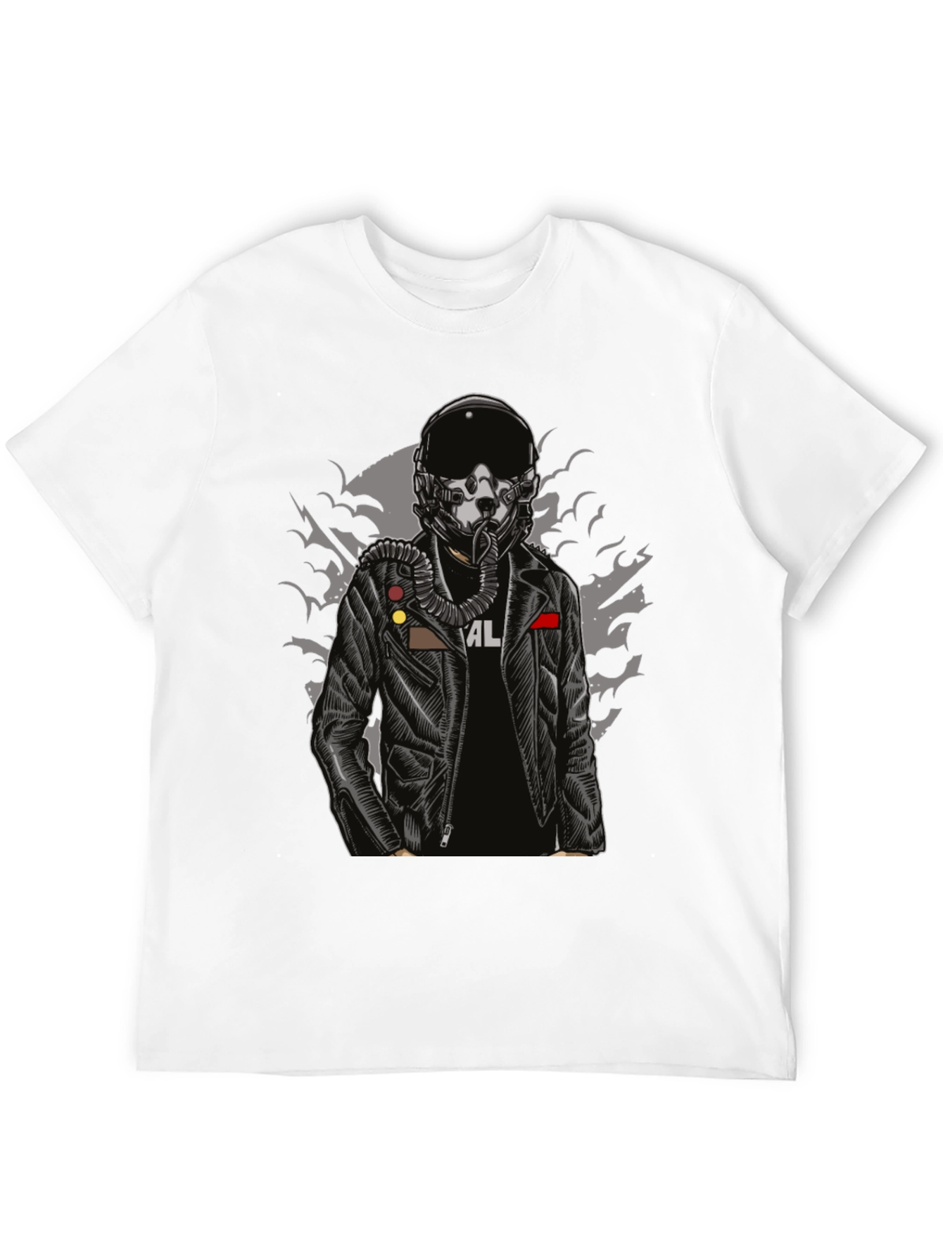 Pilot Helmet Graphic T-Shirt - Edgy Streetwear
