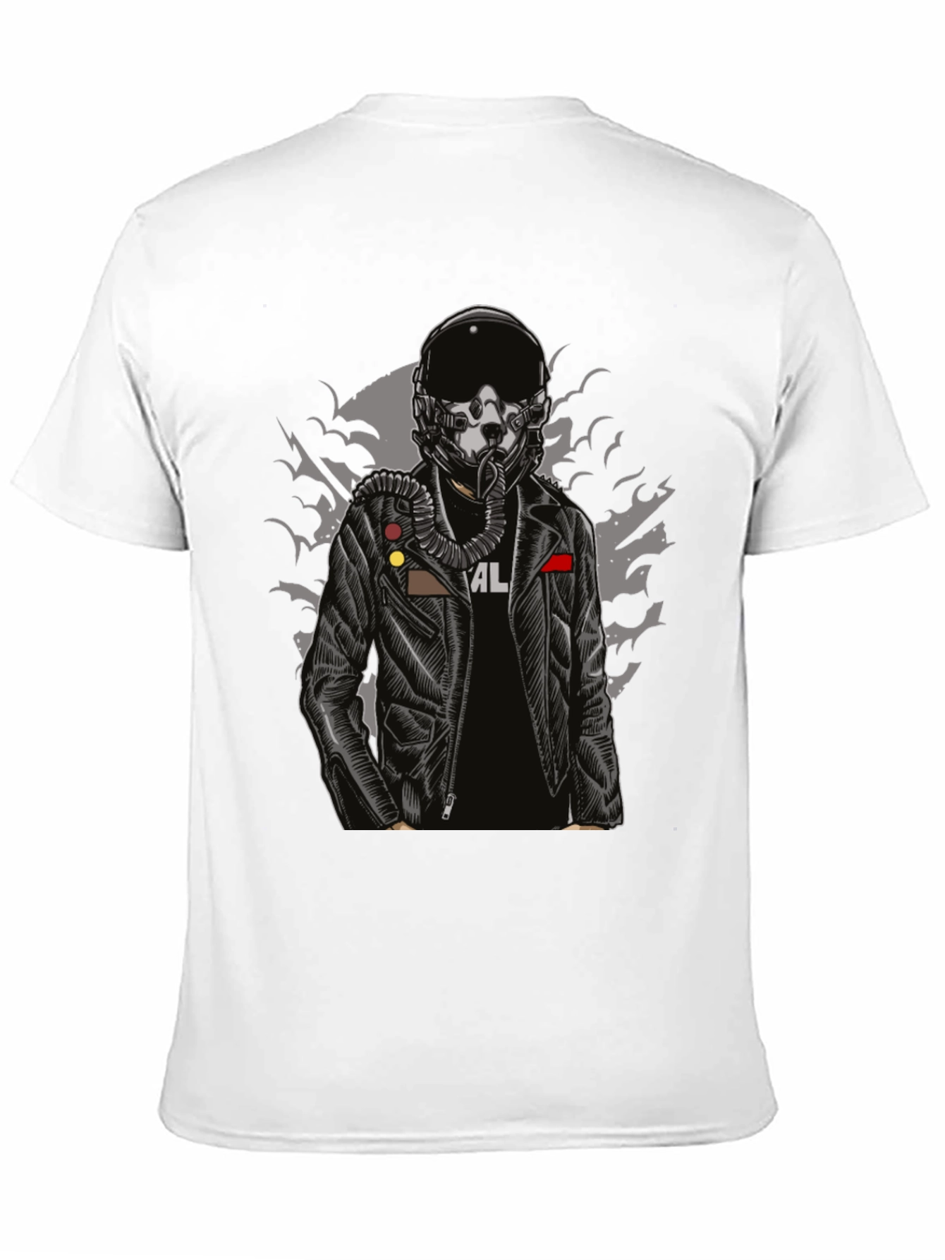 Pilot Helmet Graphic T-Shirt - Edgy Streetwear