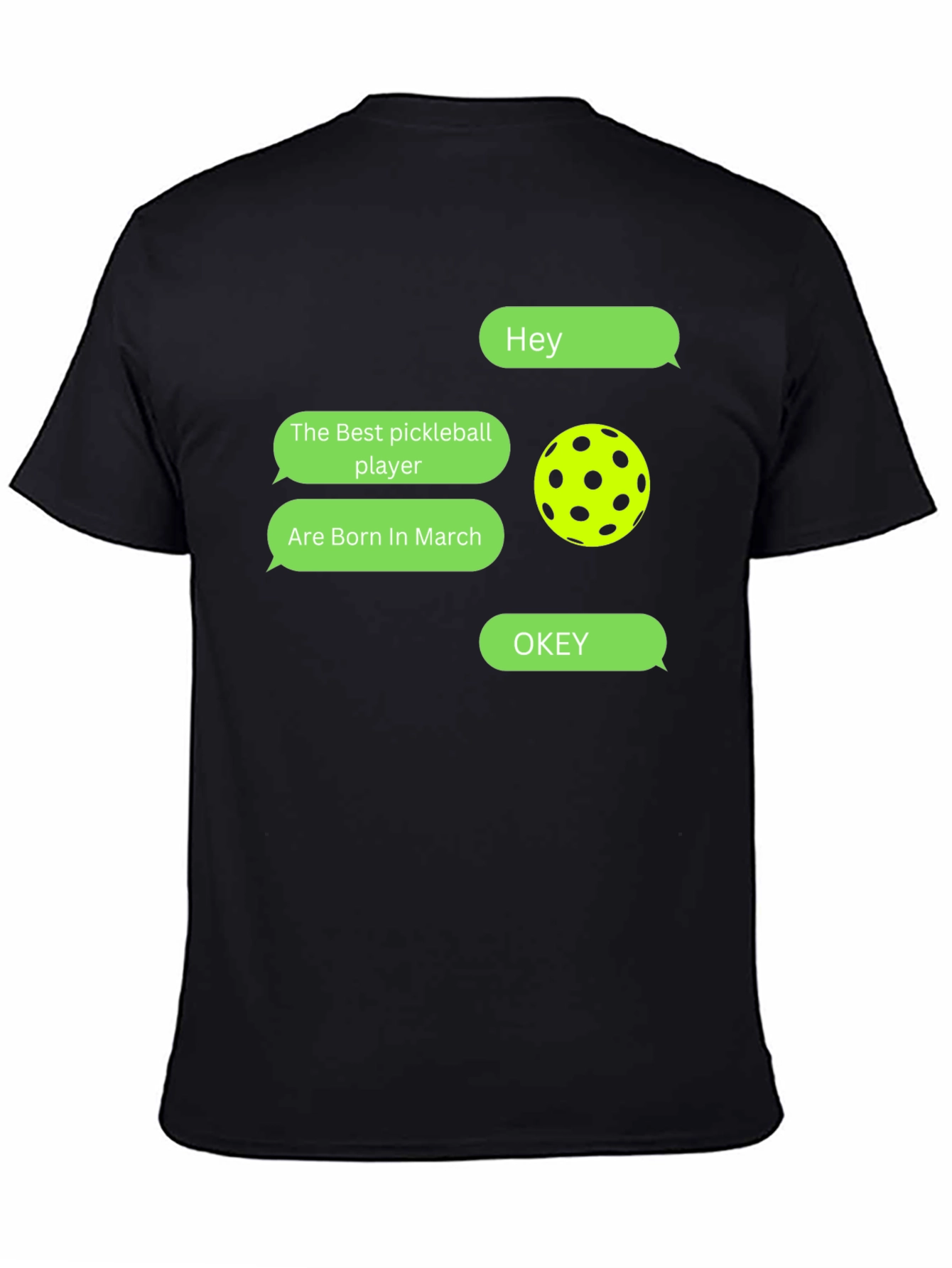 Pickleball Player March Birthday T-Shirt