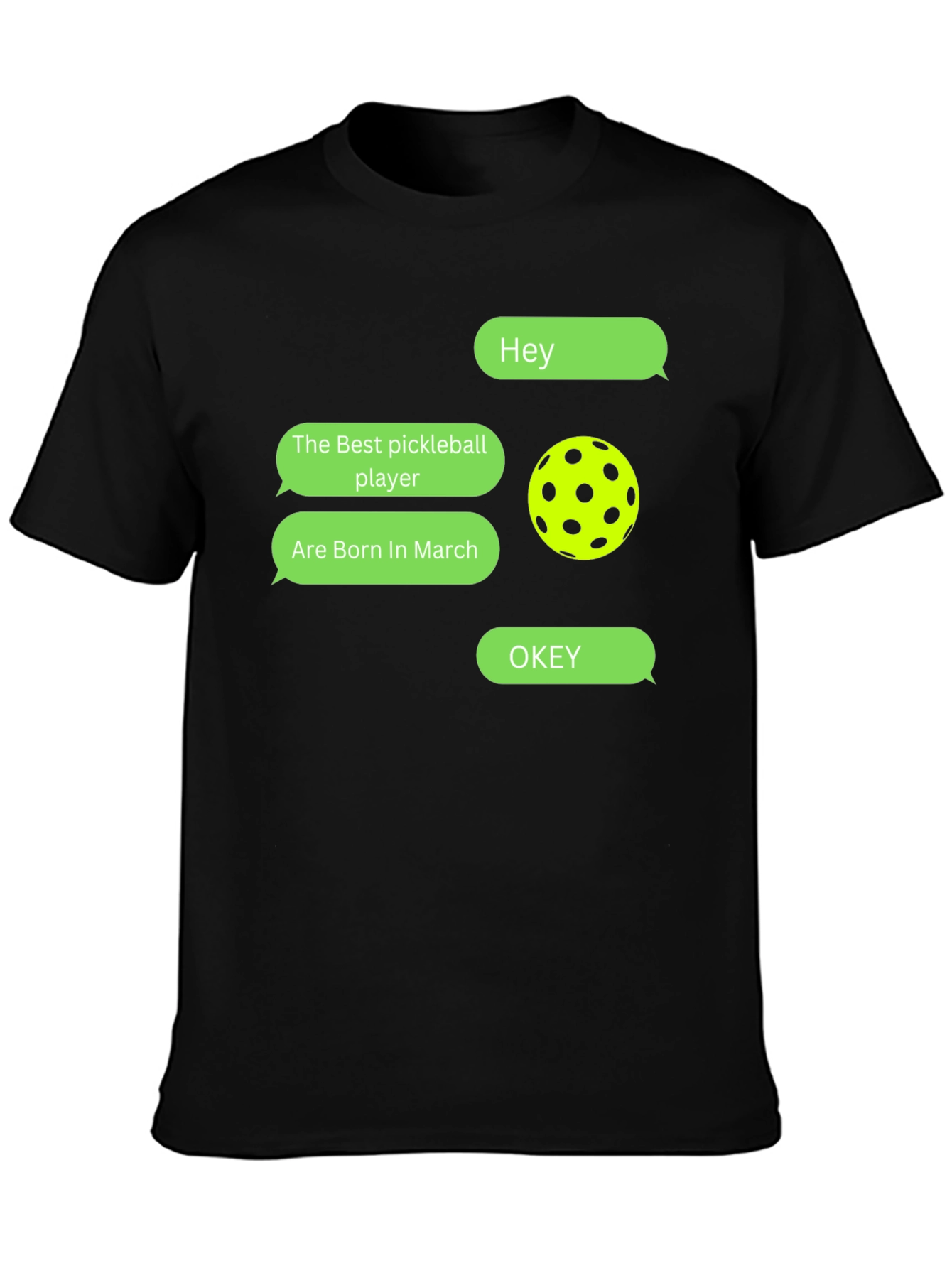 Pickleball Player March Birthday T-Shirt