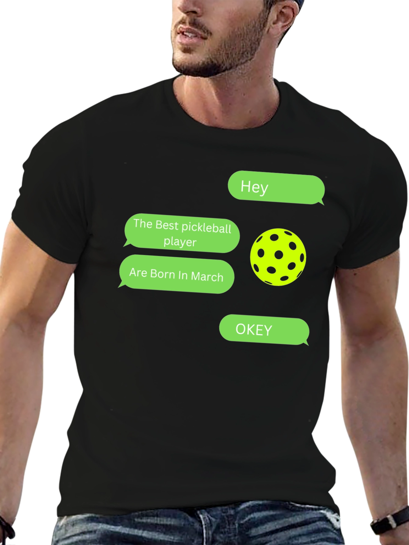 Pickleball Player March Birthday T-Shirt