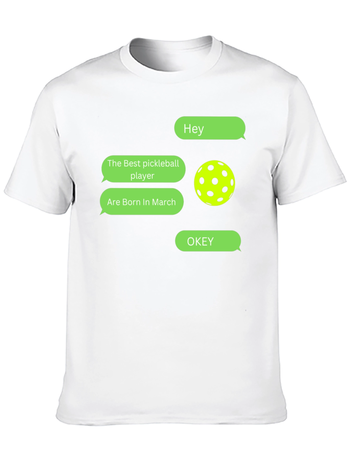 Pickleball Player March Birthday T-Shirt