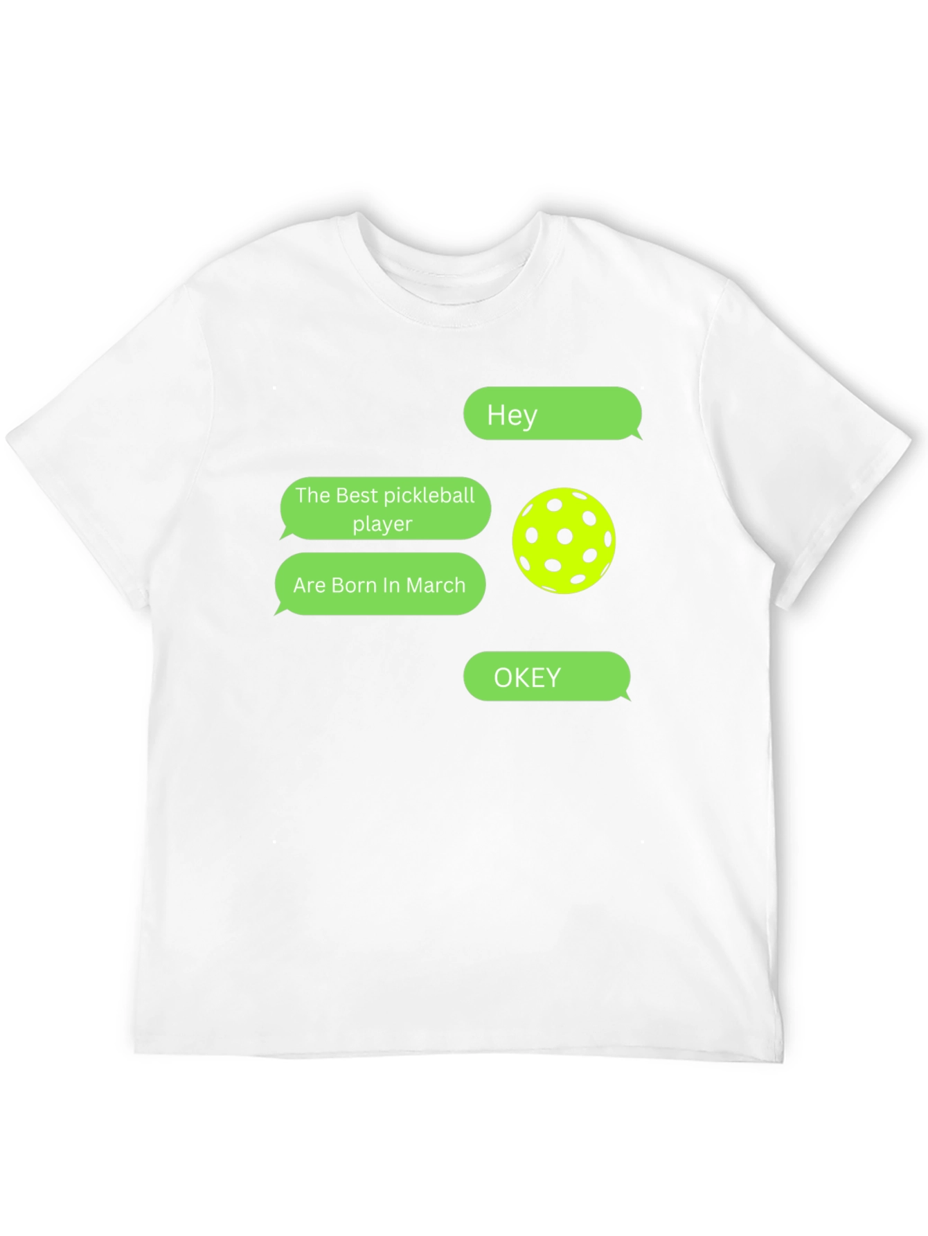 Pickleball Player March Birthday T-Shirt