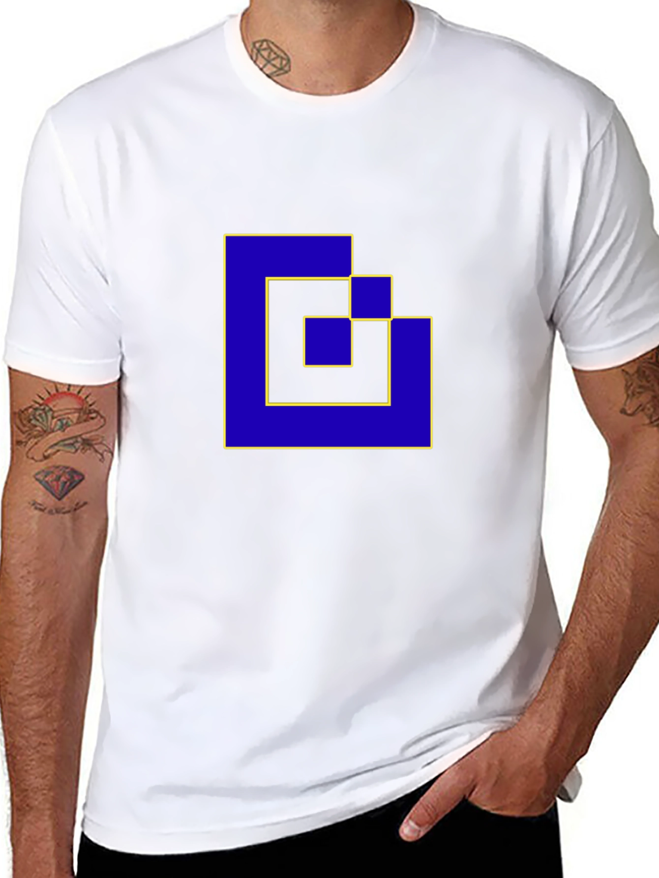 Abstract Geometric T-Shirt - Modern Design
