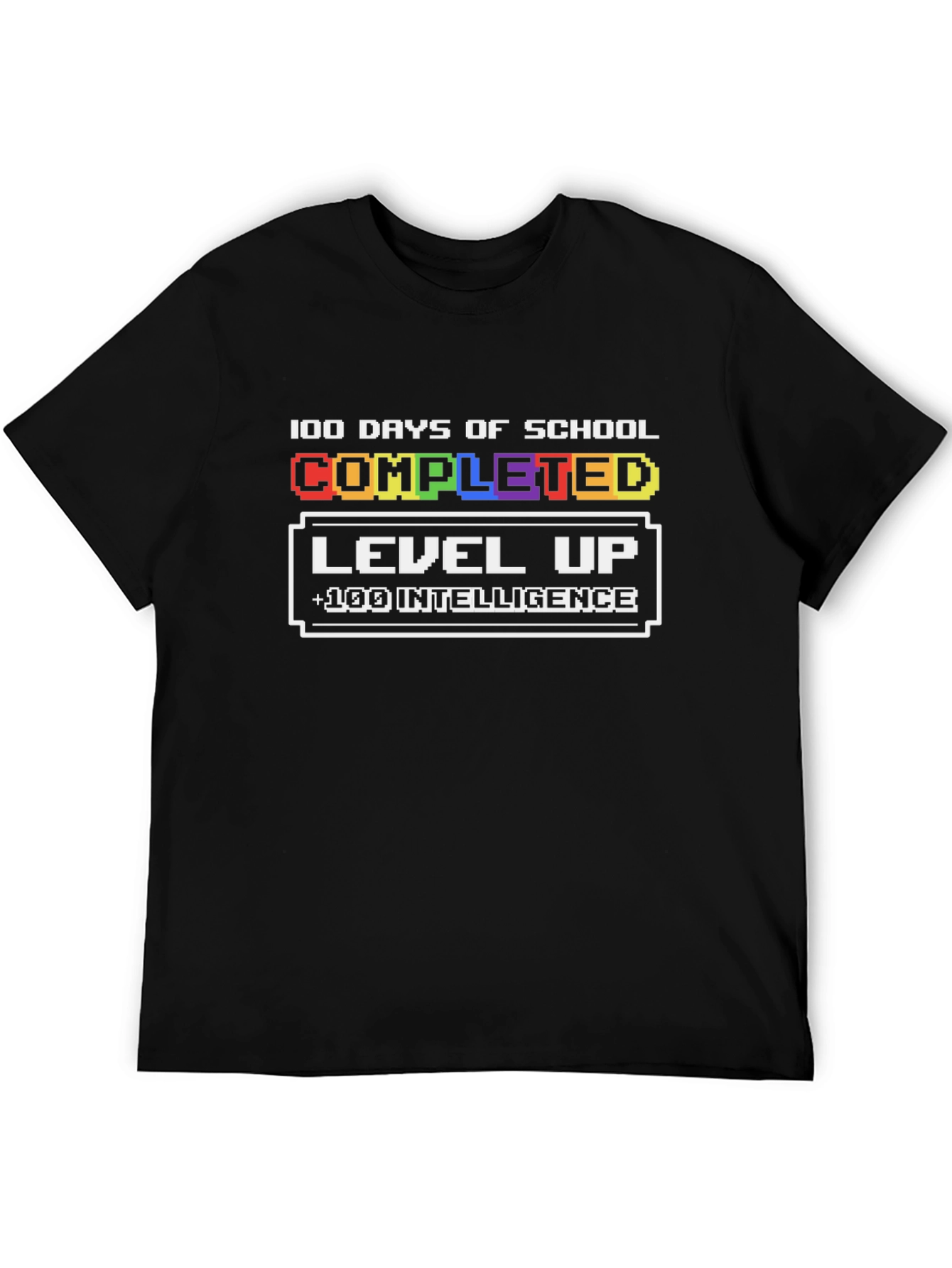100 Days of School Completed Level Up T-Shirt