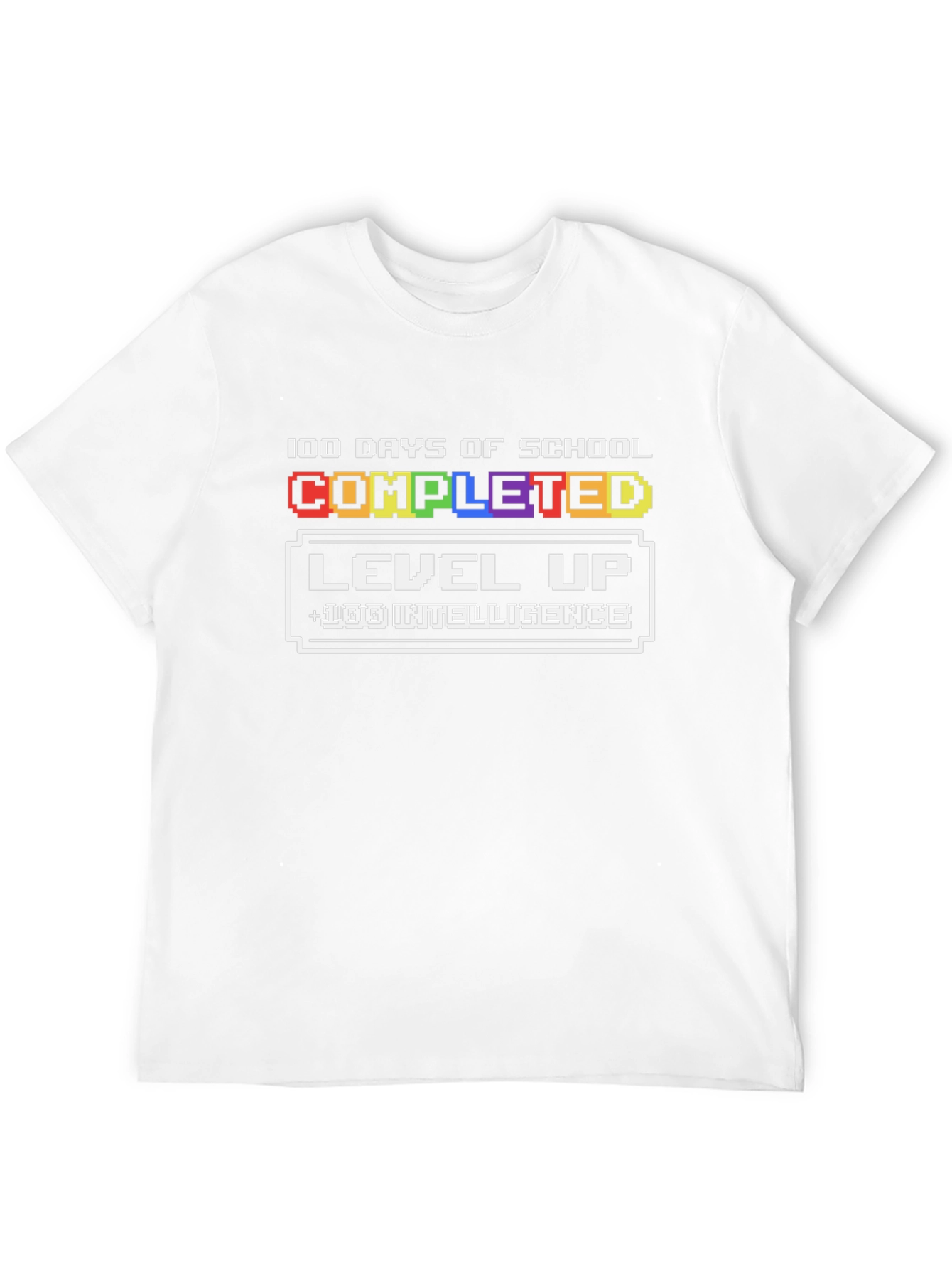100 Days of School Completed Level Up T-Shirt