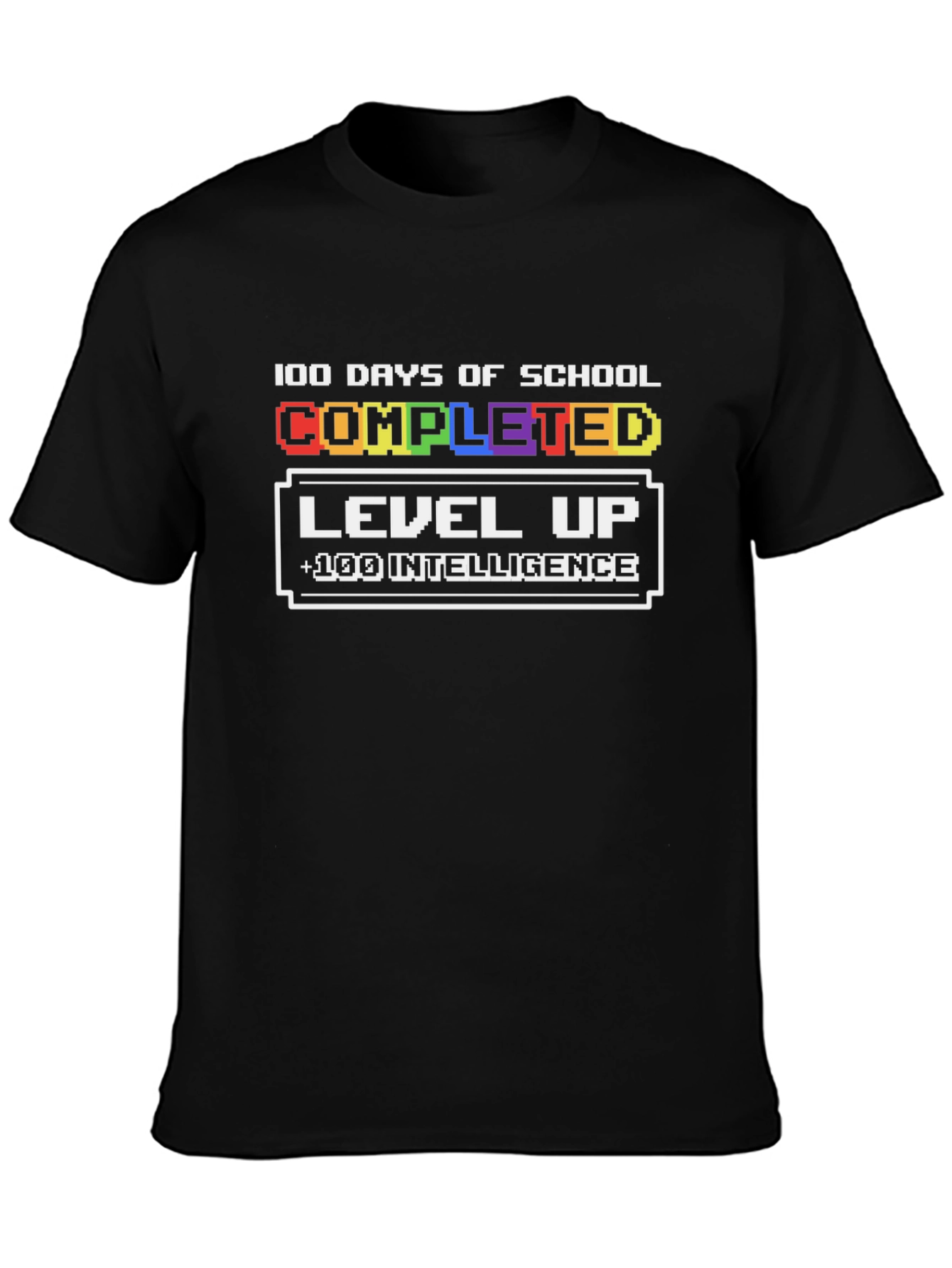 100 Days of School Completed Level Up T-Shirt