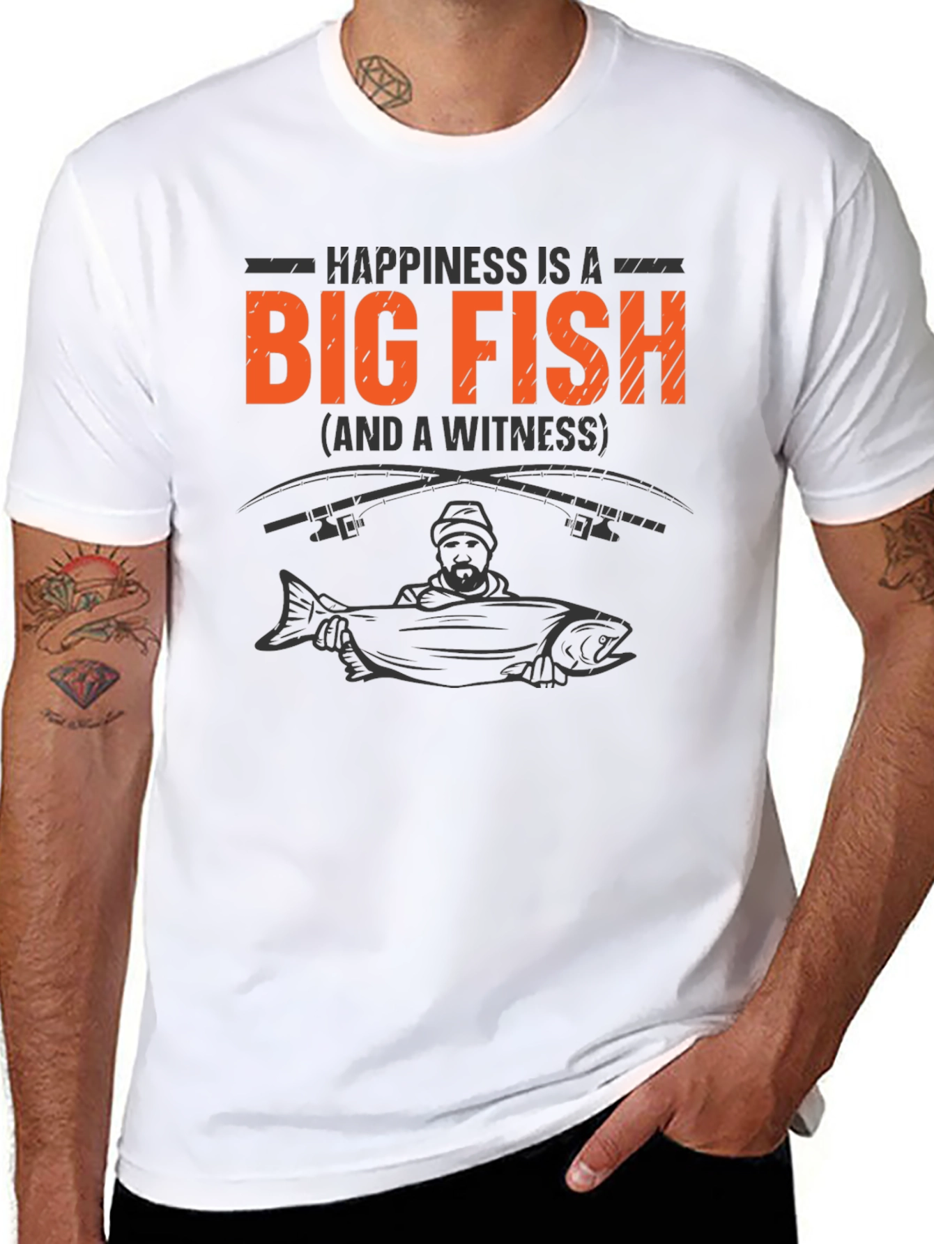 Big Fish T-Shirt - Happiness and a Witness