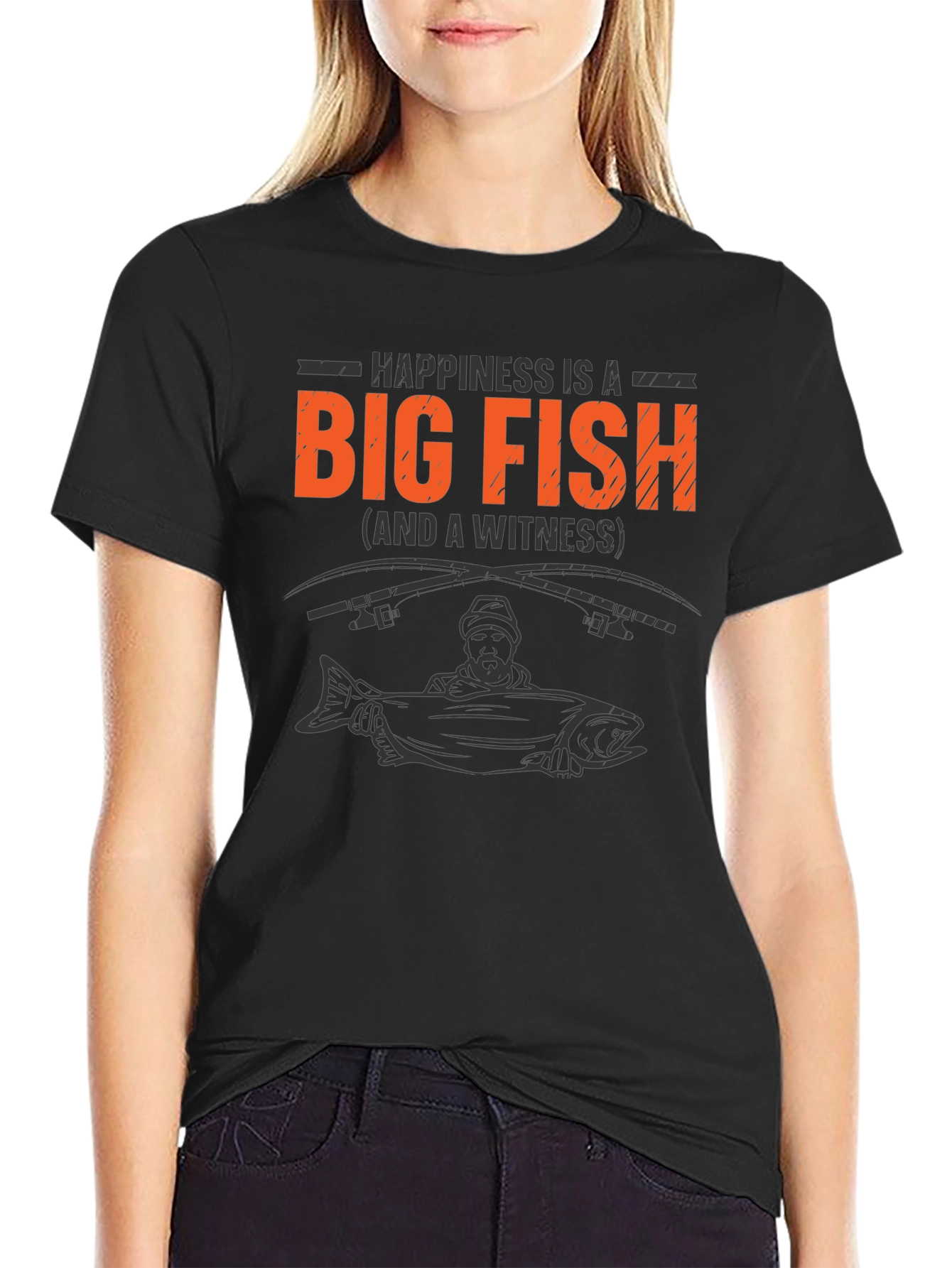 Big Fish T-Shirt - Happiness and a Witness