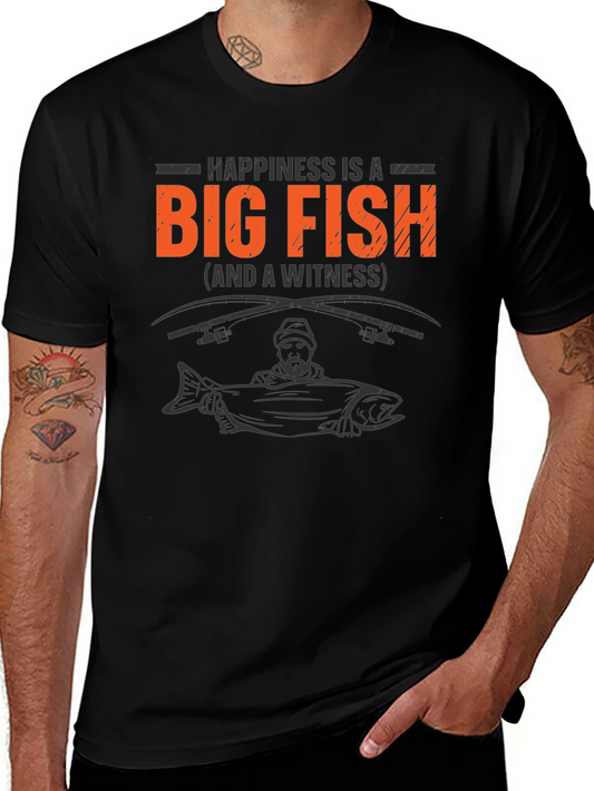 Big Fish T-Shirt - Happiness and a Witness