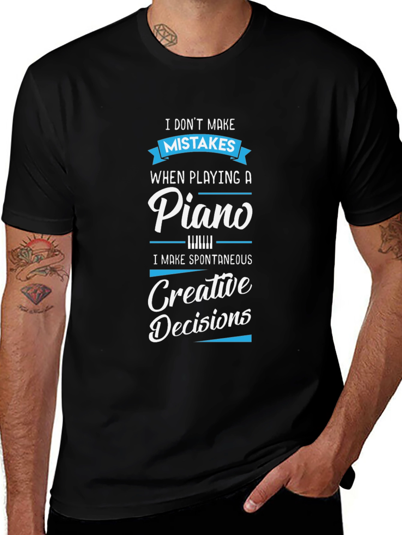 Piano Player T-Shirt - Creative Decisions Tee