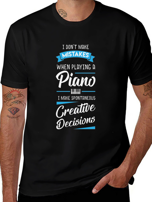 Piano Player T-Shirt - Creative Decisions Tee