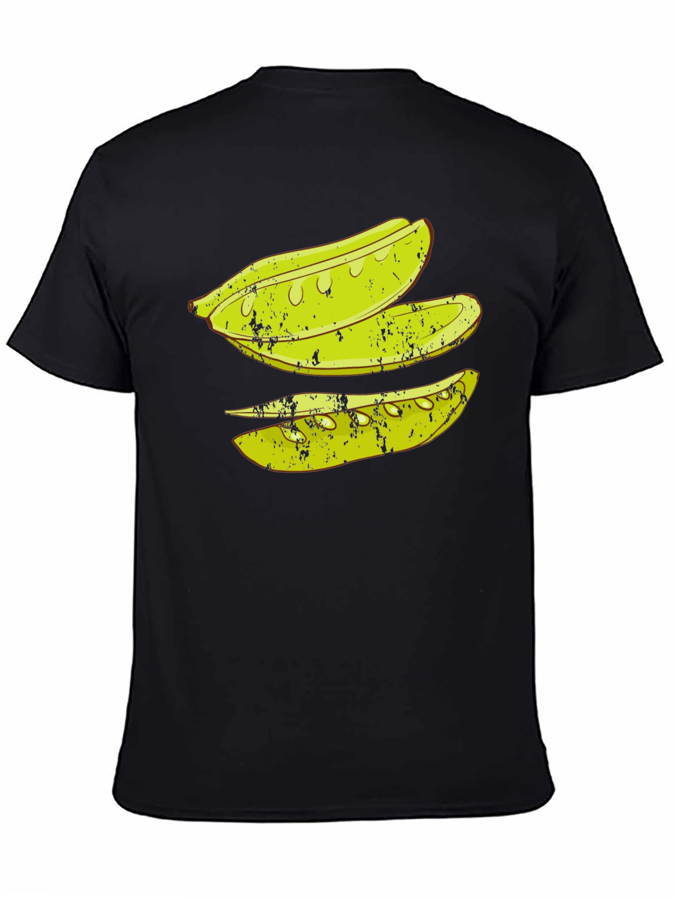Pickle Slice Graphic Tee - Black Cotton T-Shirt