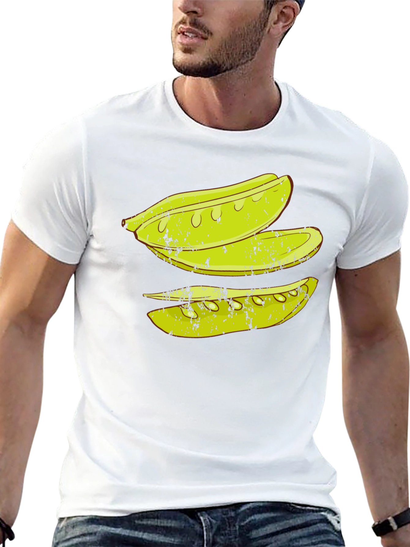 Pickle Slice Graphic Tee - Black Cotton T-Shirt