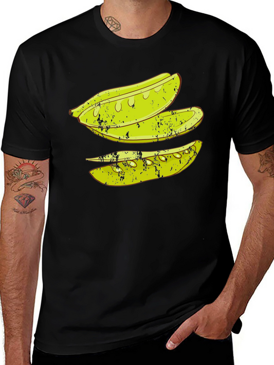 Pickle Slice Graphic Tee - Black Cotton T-Shirt