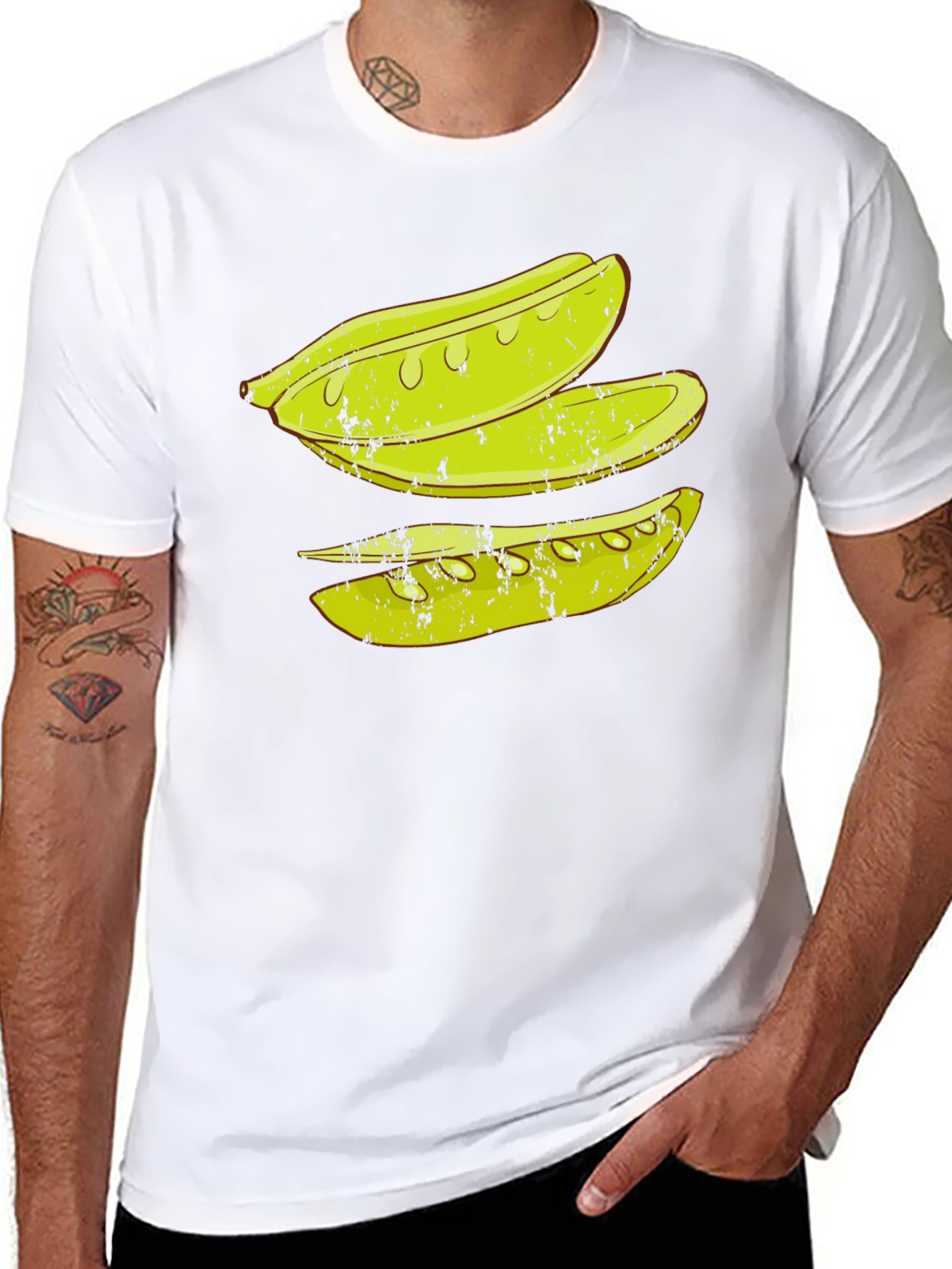 Pickle Slice Graphic Tee - Black Cotton T-Shirt