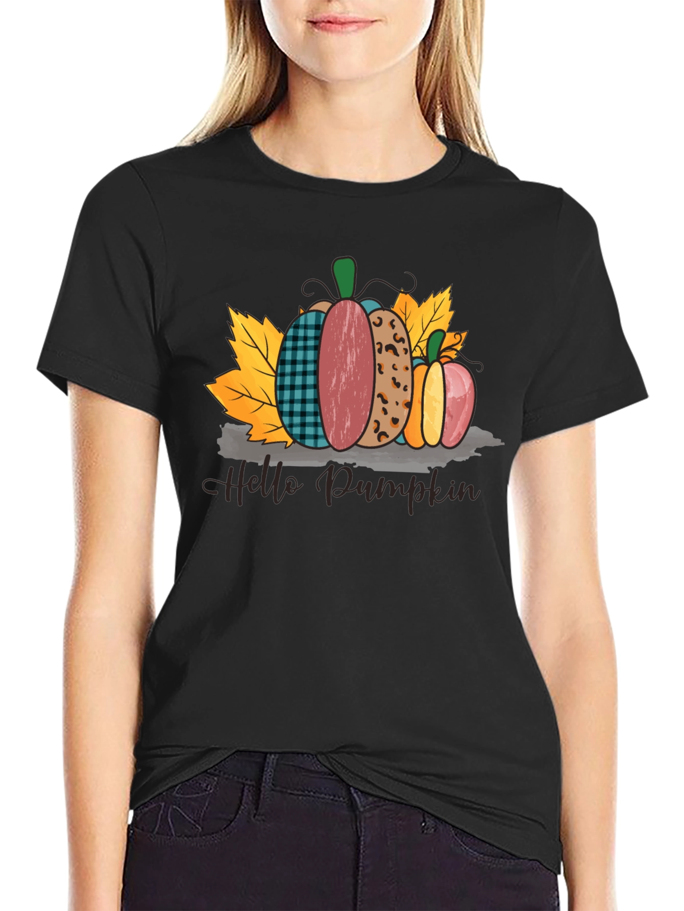 Hello Pumpkin Fall Graphic Tee