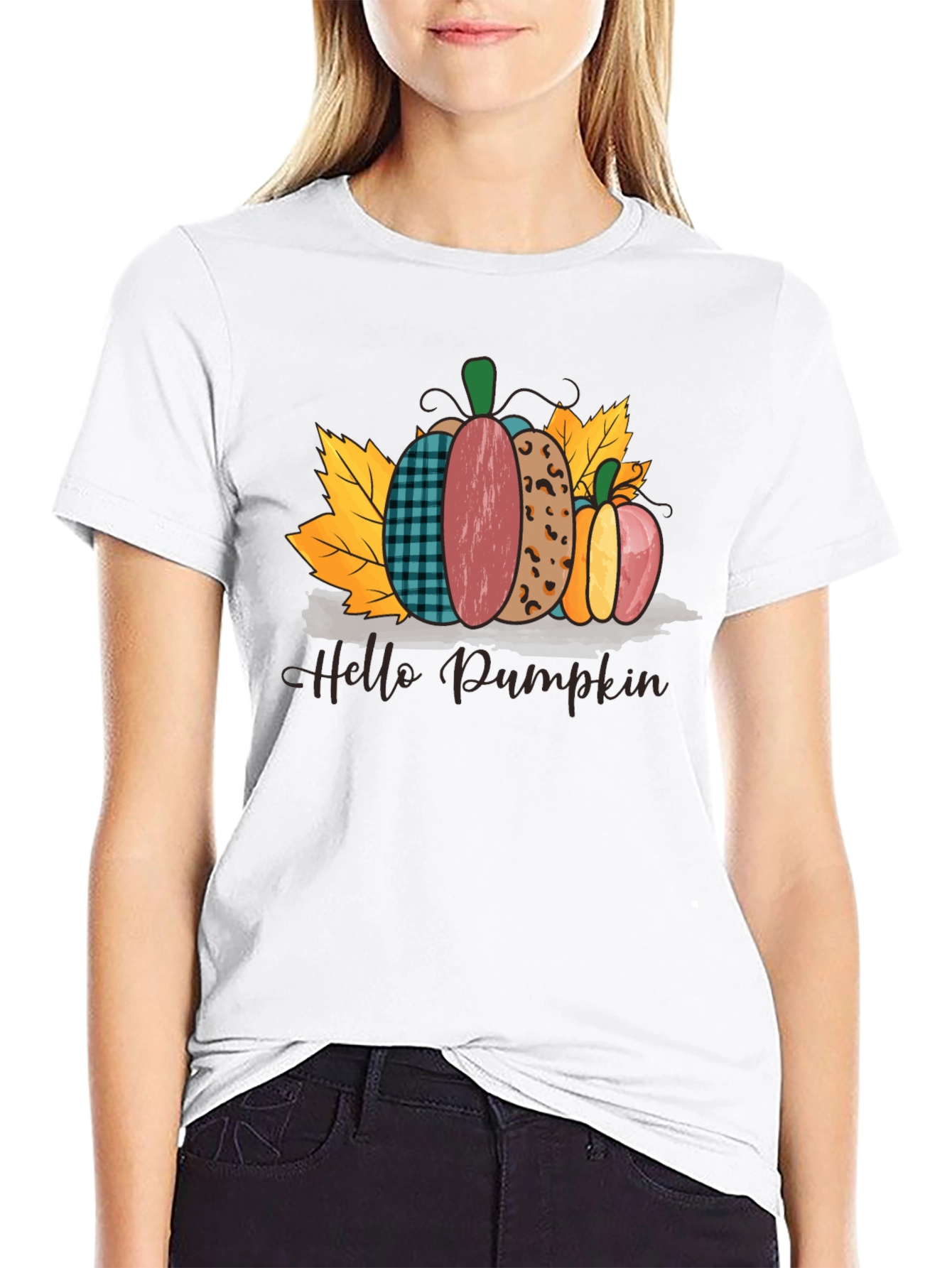 Hello Pumpkin Fall Graphic Tee