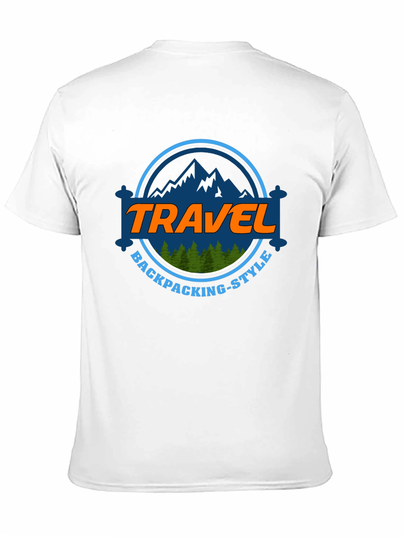 Travel Backpacking-Style Graphic T-Shirt