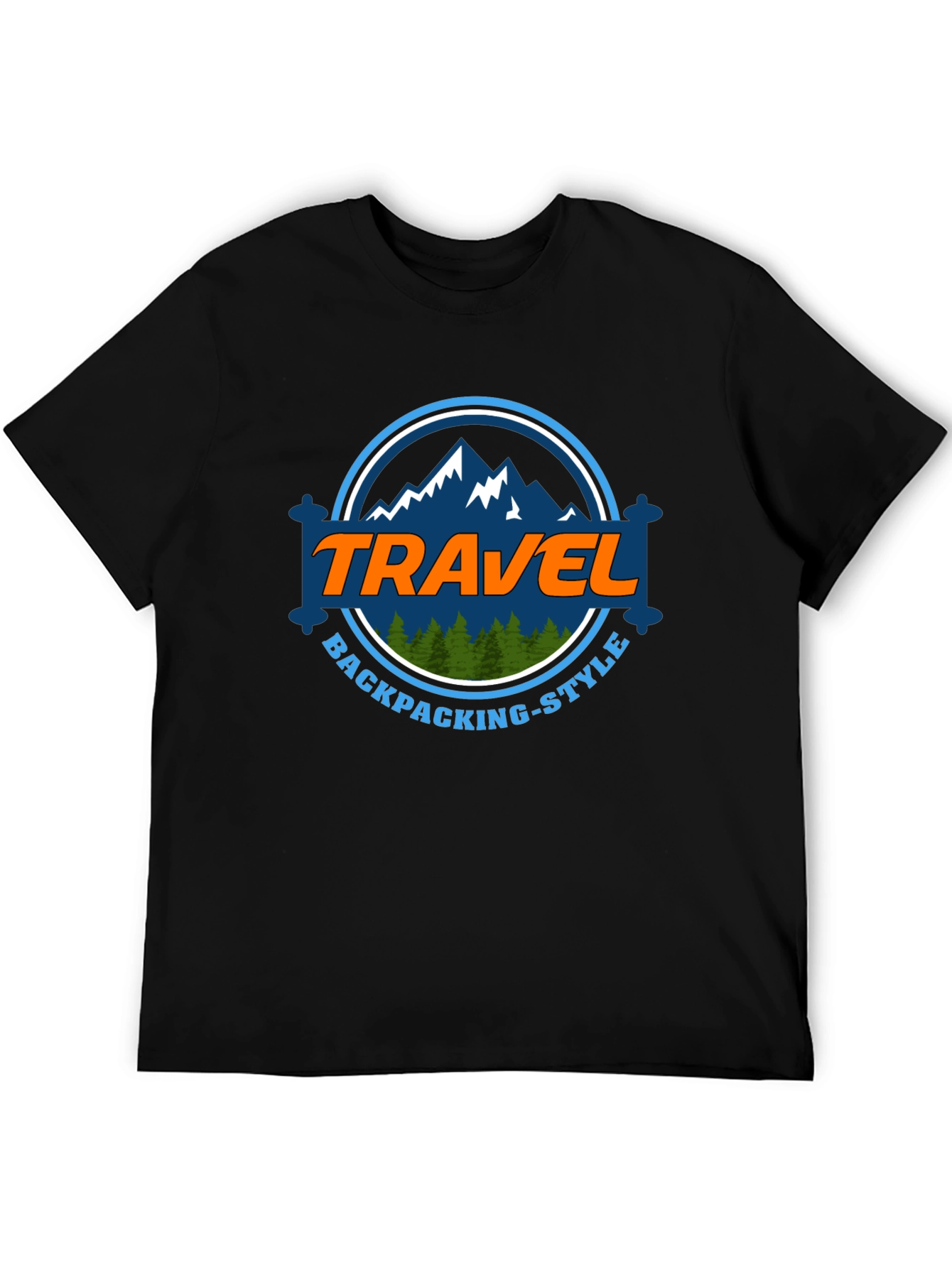 Travel Backpacking-Style Graphic T-Shirt