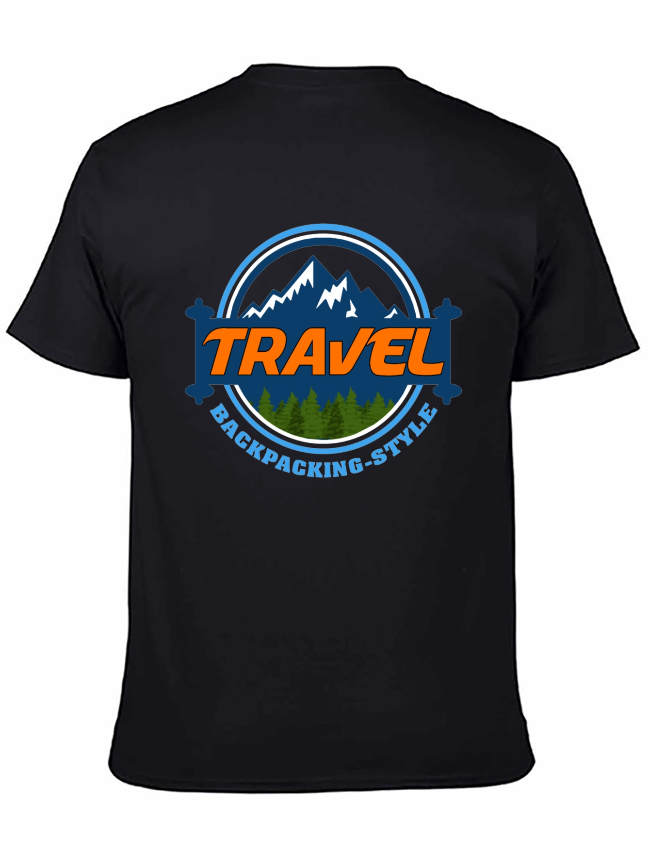 Travel Backpacking-Style Graphic T-Shirt