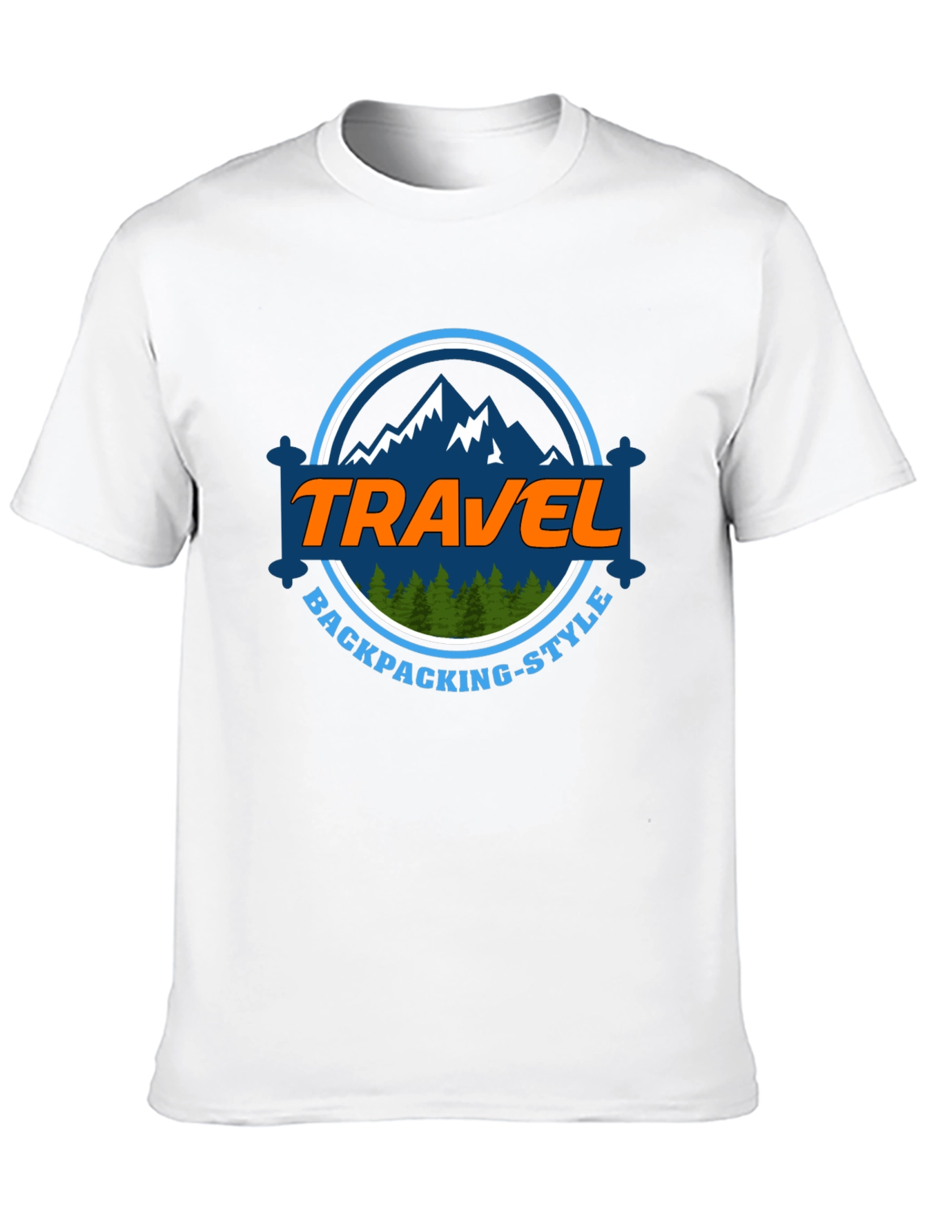 Travel Backpacking-Style Graphic T-Shirt
