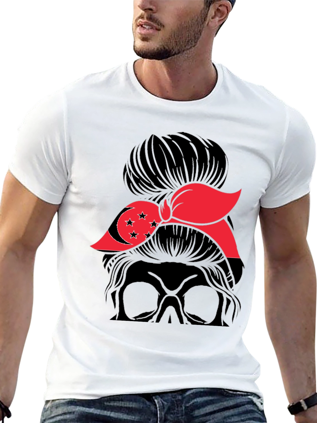 Singapore Messy Bun T-Shirt