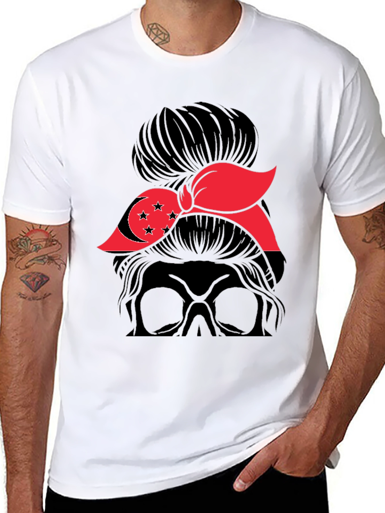 Singapore Messy Bun T-Shirt