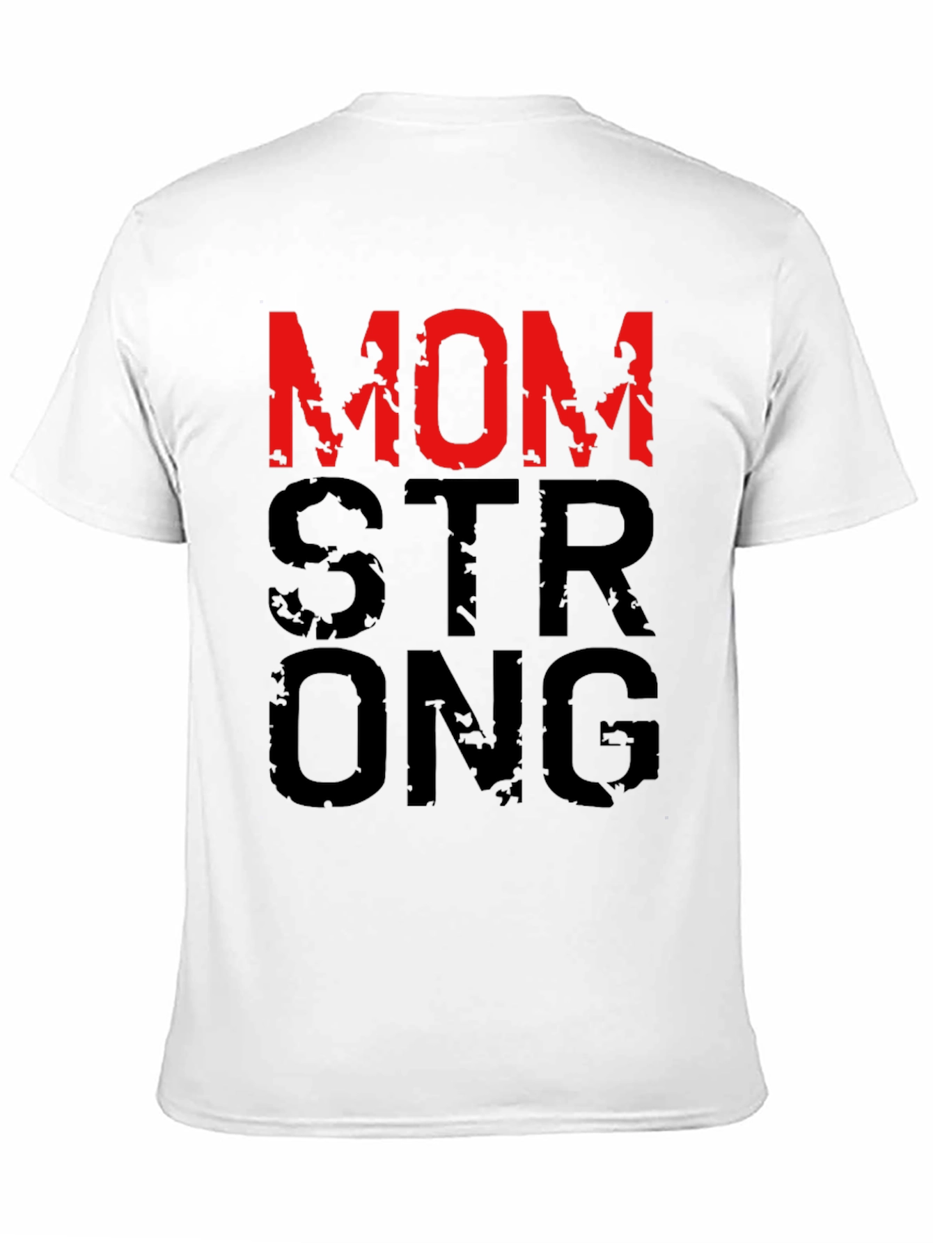 Mom Strong Graphic T-Shirt - Black