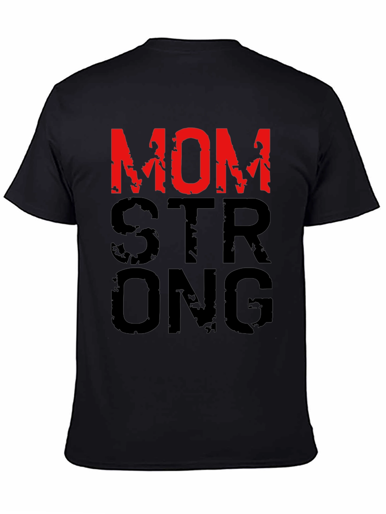 Mom Strong Graphic T-Shirt - Black