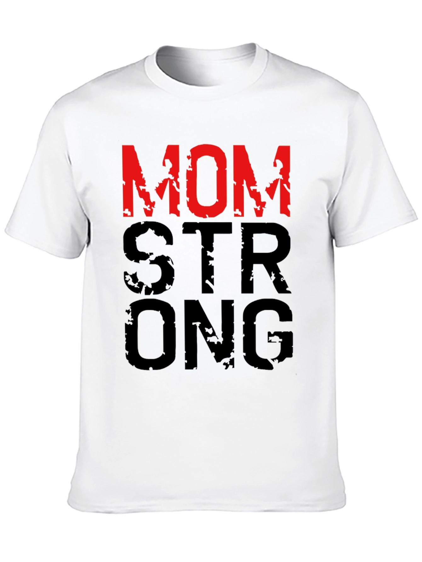 Mom Strong Graphic T-Shirt - Black