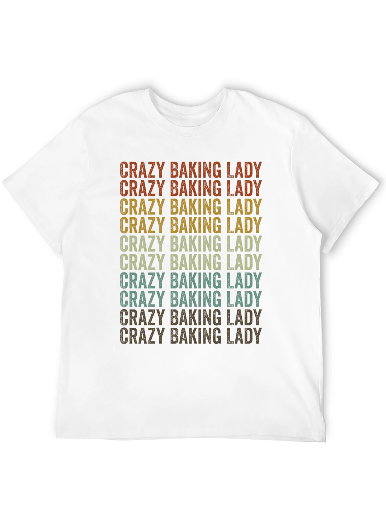 Crazy Baking Lady Graphic Tee - Baker Gift
