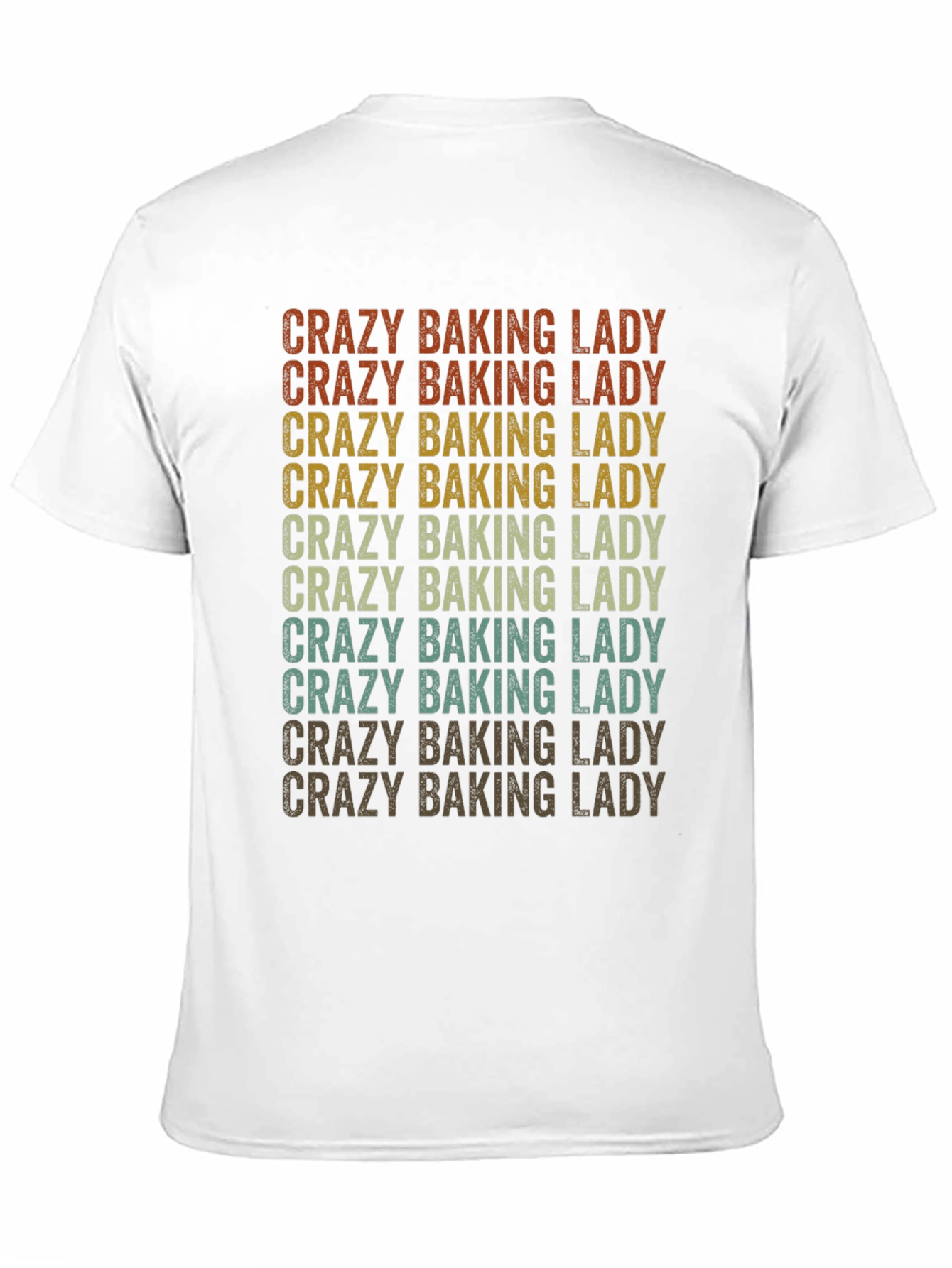 Crazy Baking Lady Graphic Tee - Baker Gift