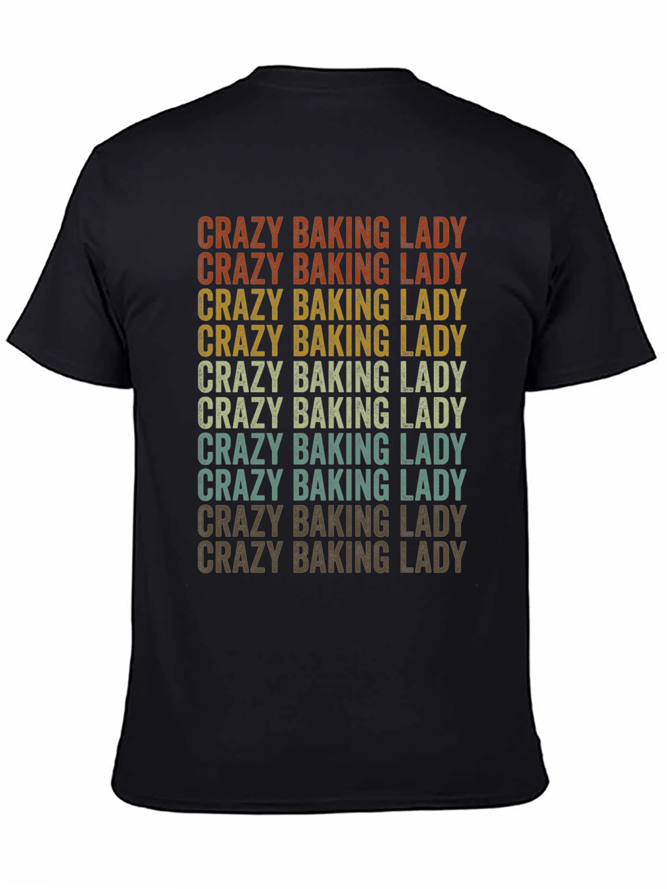 Crazy Baking Lady Graphic Tee - Baker Gift