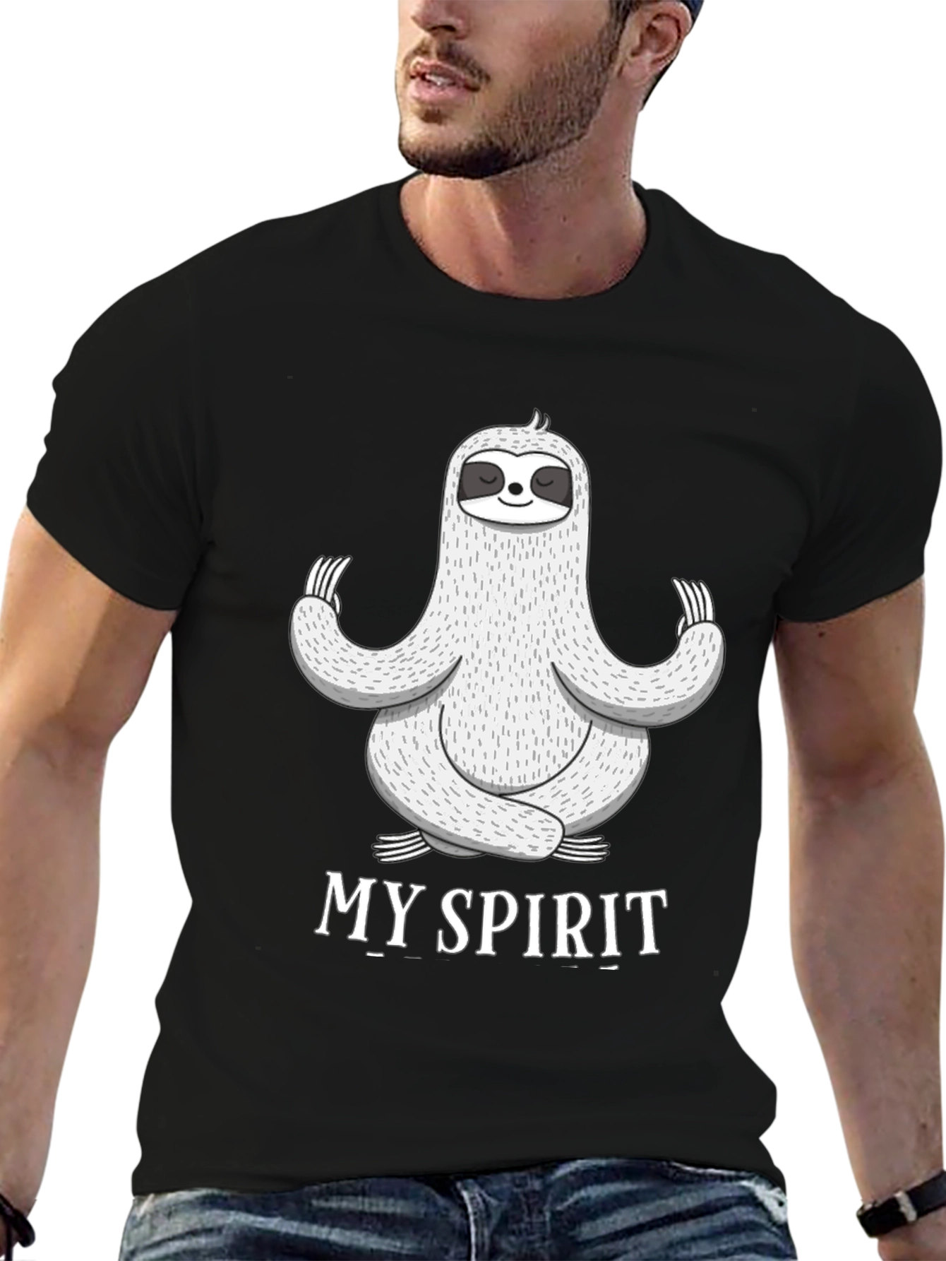 Meditating Sloth T-Shirt - Find Your Spirit