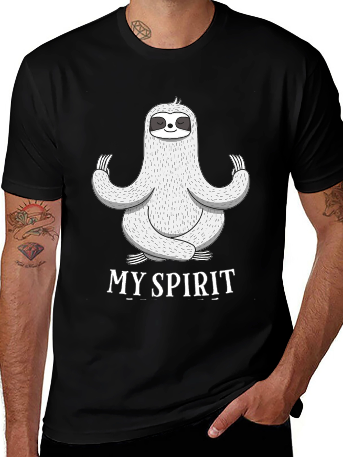 Meditating Sloth T-Shirt - Find Your Spirit